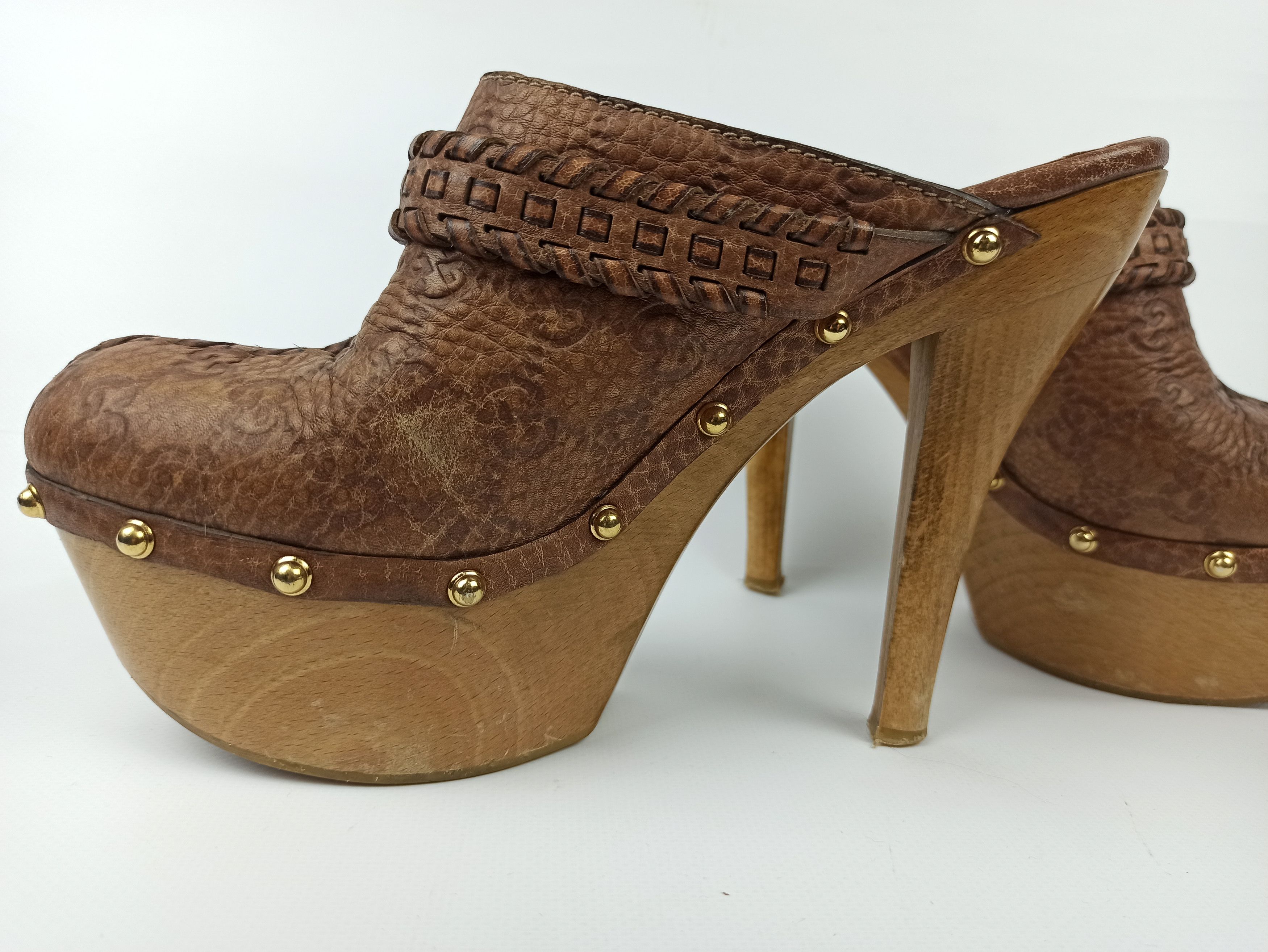Gucci Gucci High Heels Leather Shoes Size US 10 / IT 40 - 9 Thumbnail