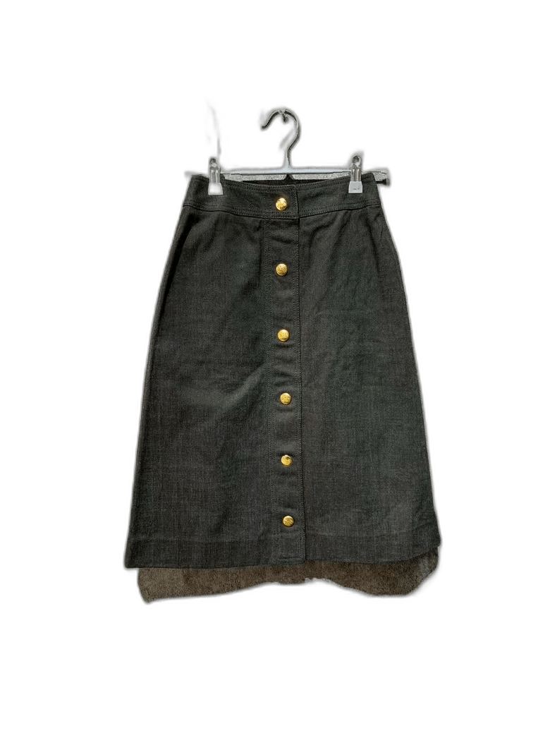 Celine Celine ButtonUp Short Skirt Size 23" - 1 Thumbnail