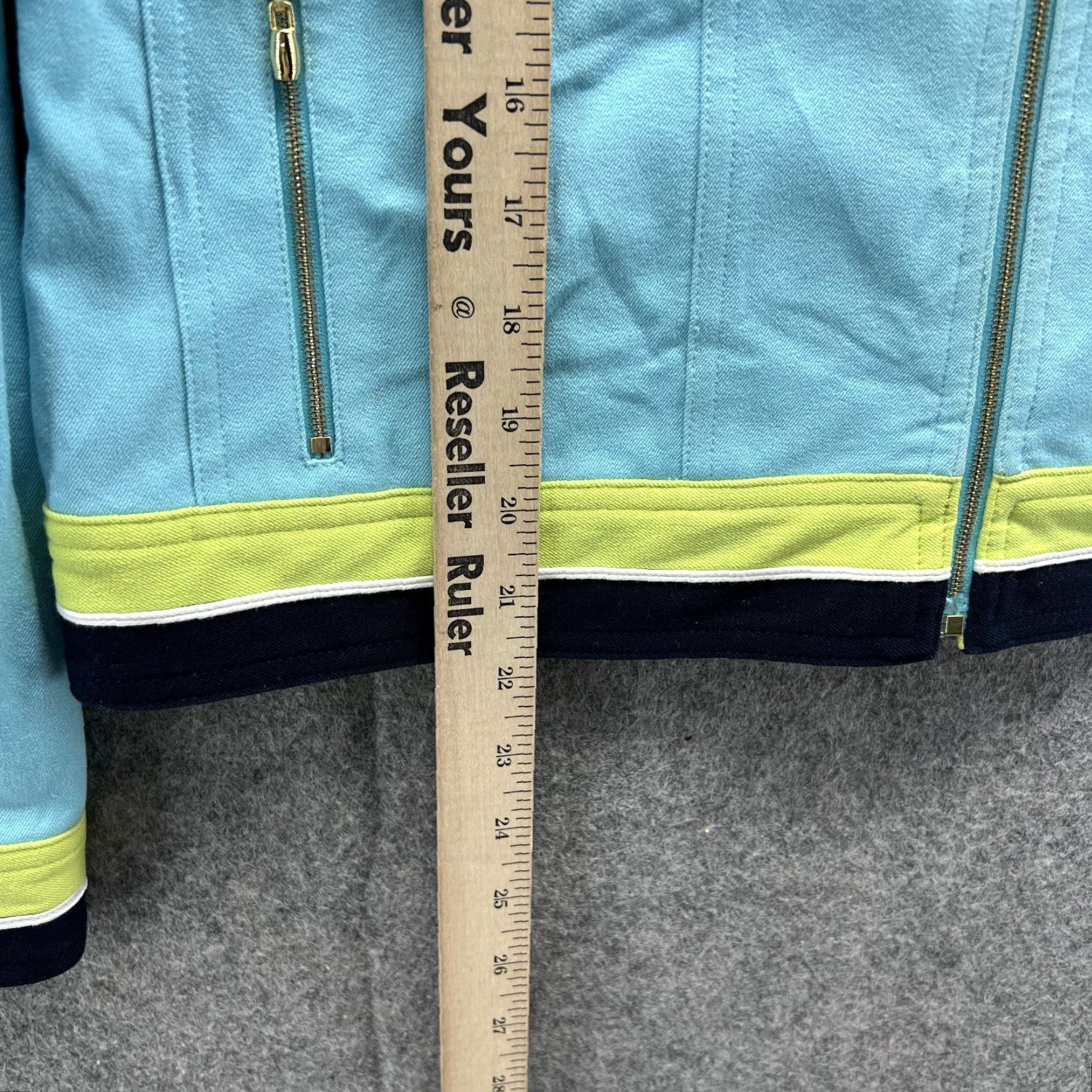 Vintage St John Jacket Women S Small Blue Green Full Zip Logo Sports All Seasons Size S / US 4 / IT 40 - 6 Thumbnail