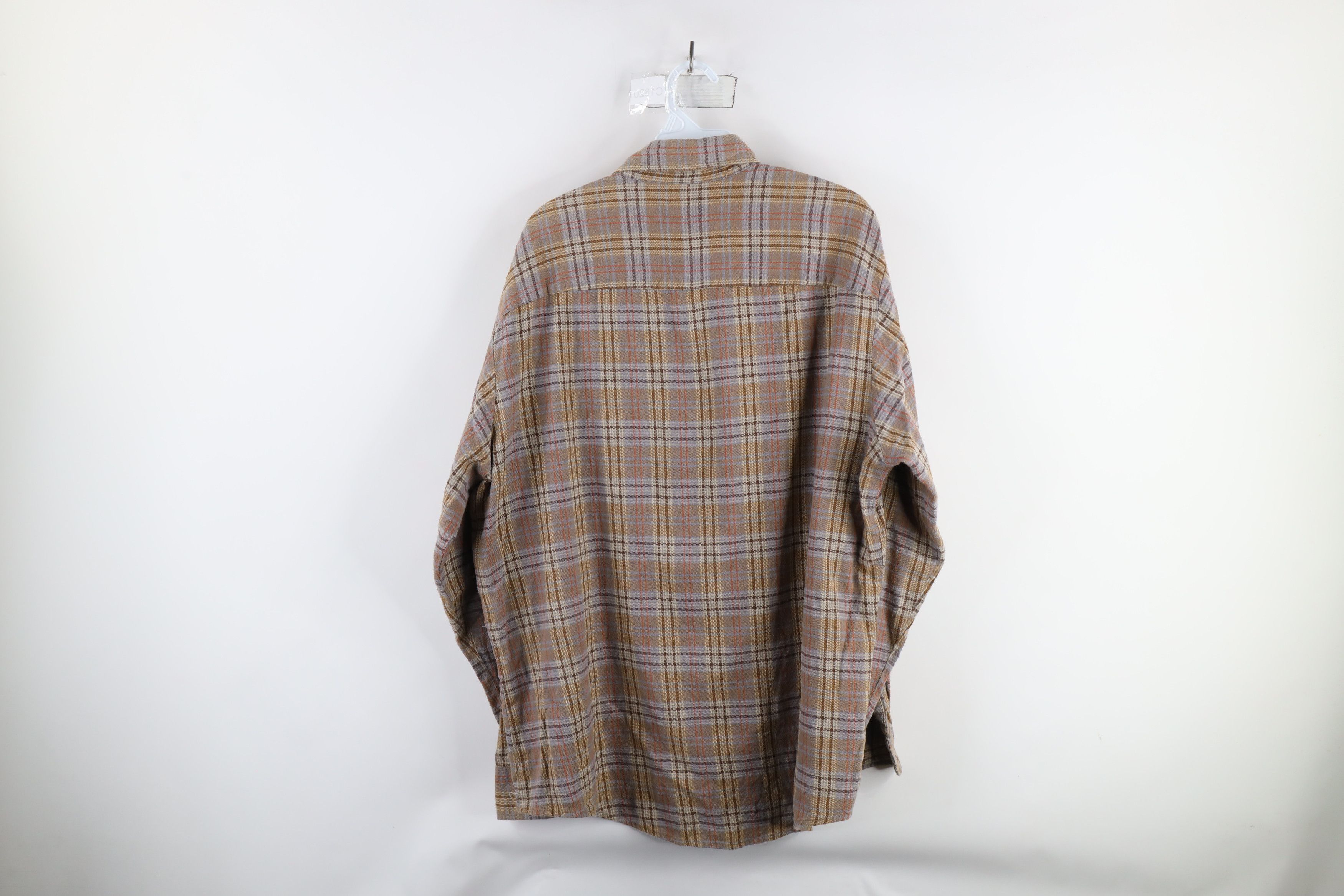 Vintage Vintage 90s Streetwear Flannel Button Down Shirt Plaid Size US L / EU 52-54 / 3 - 7 Thumbnail