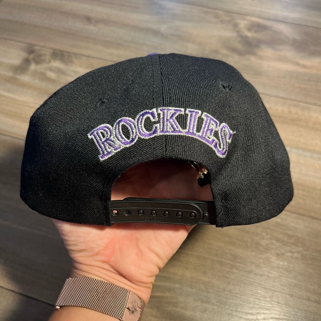 MLB Colorado Rockies MLB Black Athletic SnapBack Hat Size ONE SIZE - 3 Thumbnail