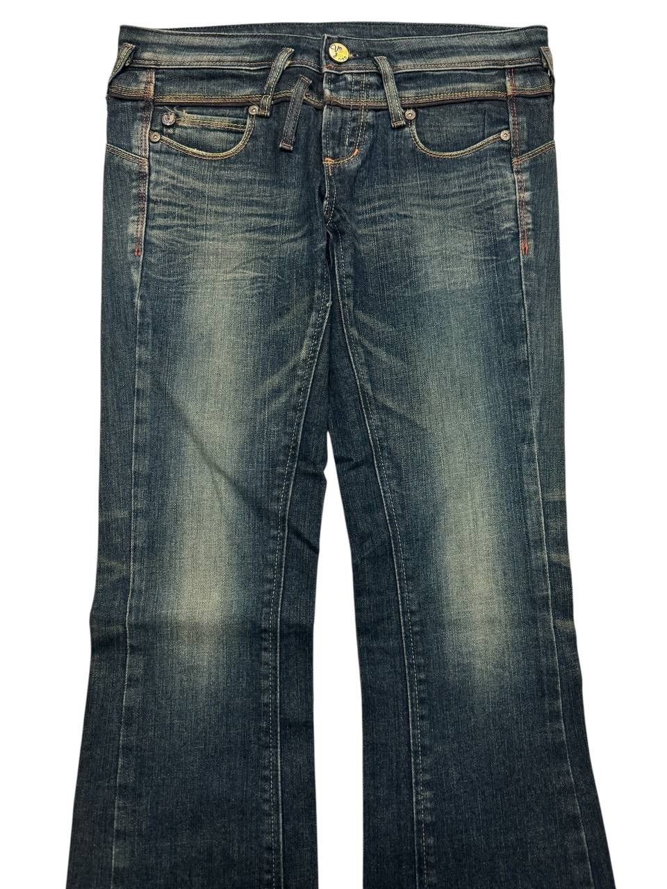 Edwin 💥Flared Bell Bottom💥Vintage Vienus Edwin Rusty Mud-Washed Size 29" - 3 Thumbnail