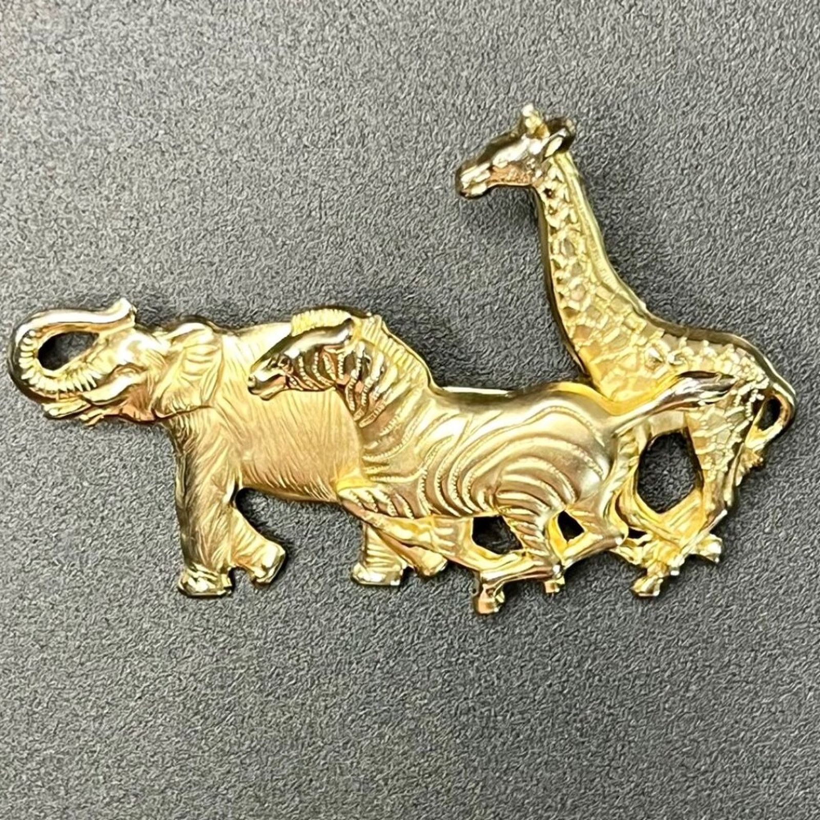 & Other Stories Premier Design Stampede Animal Vintage Goldtone Brooch Size ONE SIZE - 1 Preview