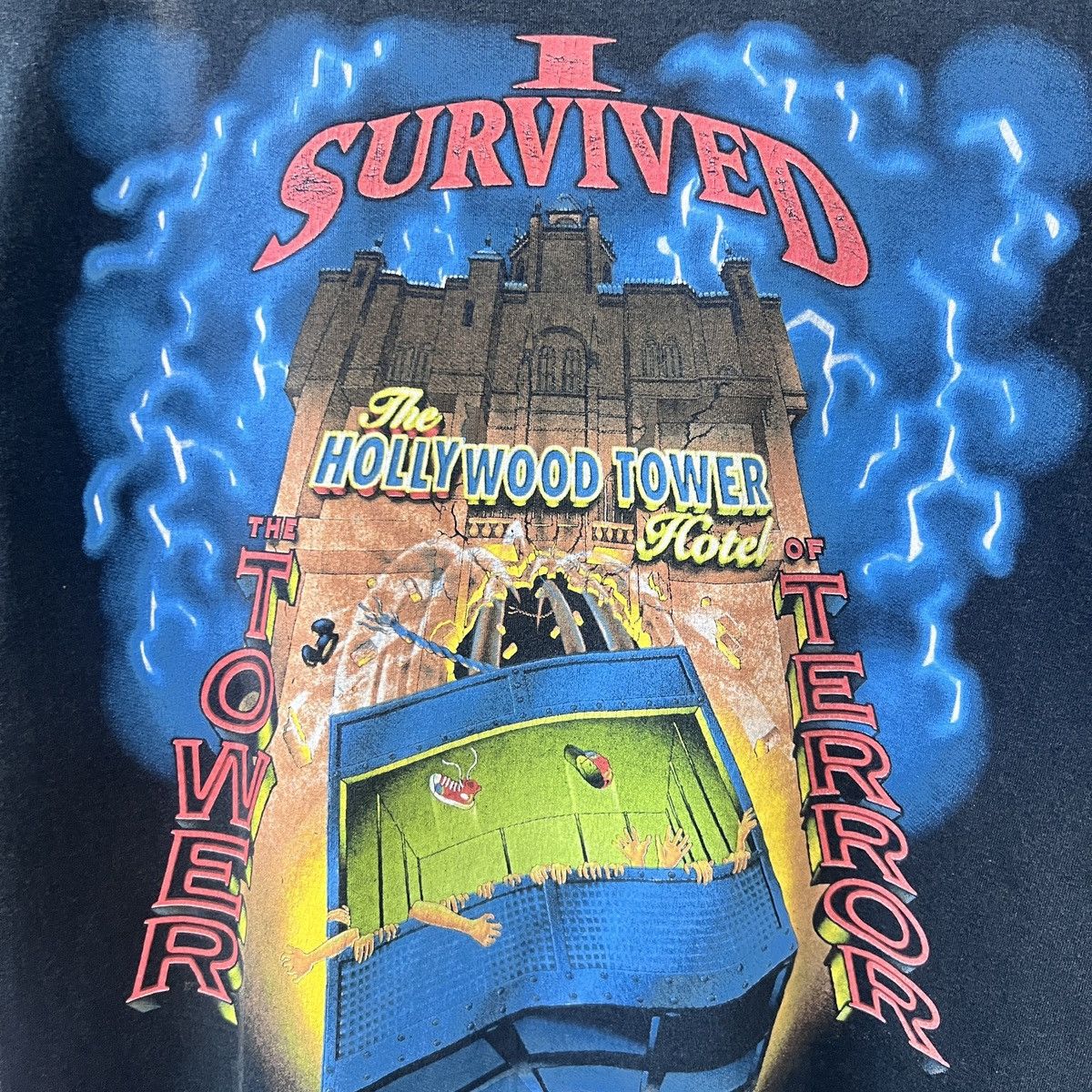 Disney × Vintage VTG DISNEY THE TOWER OF TERROR Size US M / EU 48-50 / 2 - 3 Thumbnail