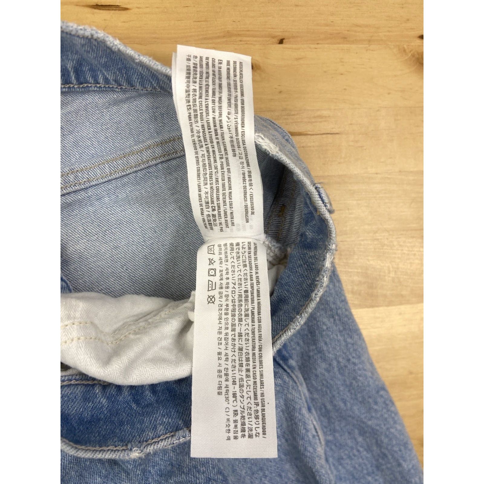 Abercrombie & Fitch Abercrombie & Fitch The 90s Jeans 35/20R Light Blue Denim High Rise Straight 90s Womens Size 24" / US 00 / IT 34 - 6 Thumbnail