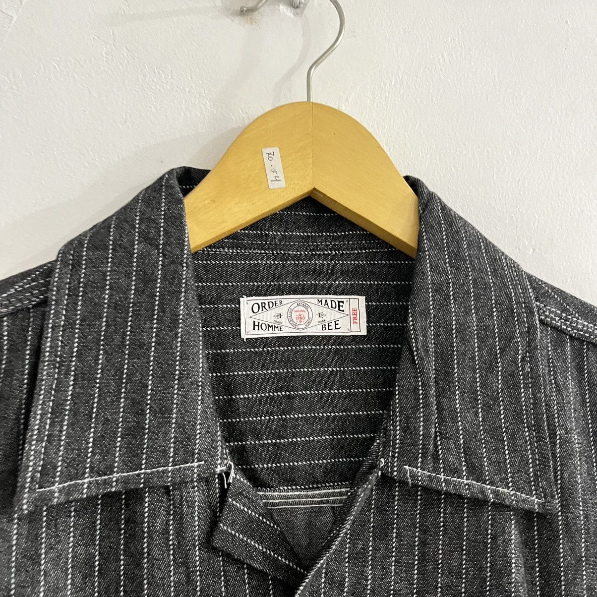 Japanese Brand Bee - Striped SS Button Up Size US M / EU 48-50 / 2 - 4 Thumbnail