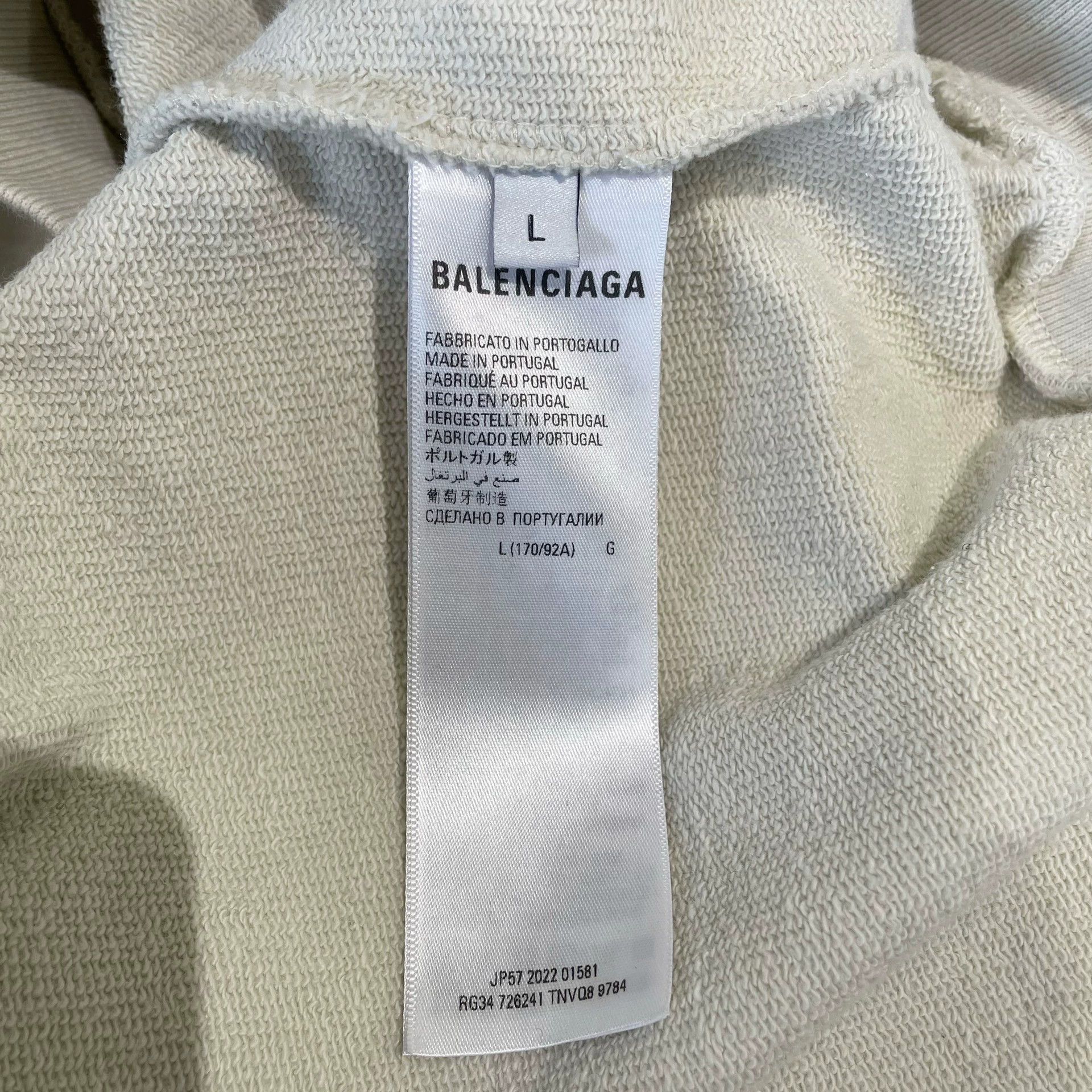 Balenciaga balenciaga all-over print hooded sweatshirt Size US L / EU 52-54 / 3 - 4 Thumbnail