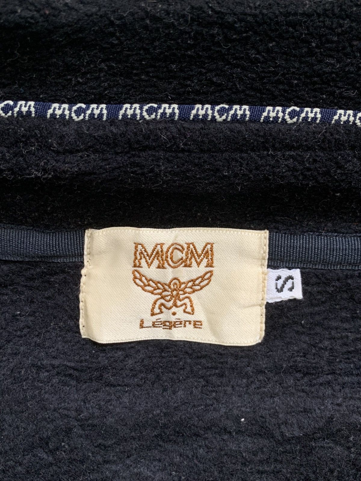 Designer × MCM Rare Design MCM Zipper Fleece Sweater Size US S / EU 44-46 / 1 - 4 Thumbnail