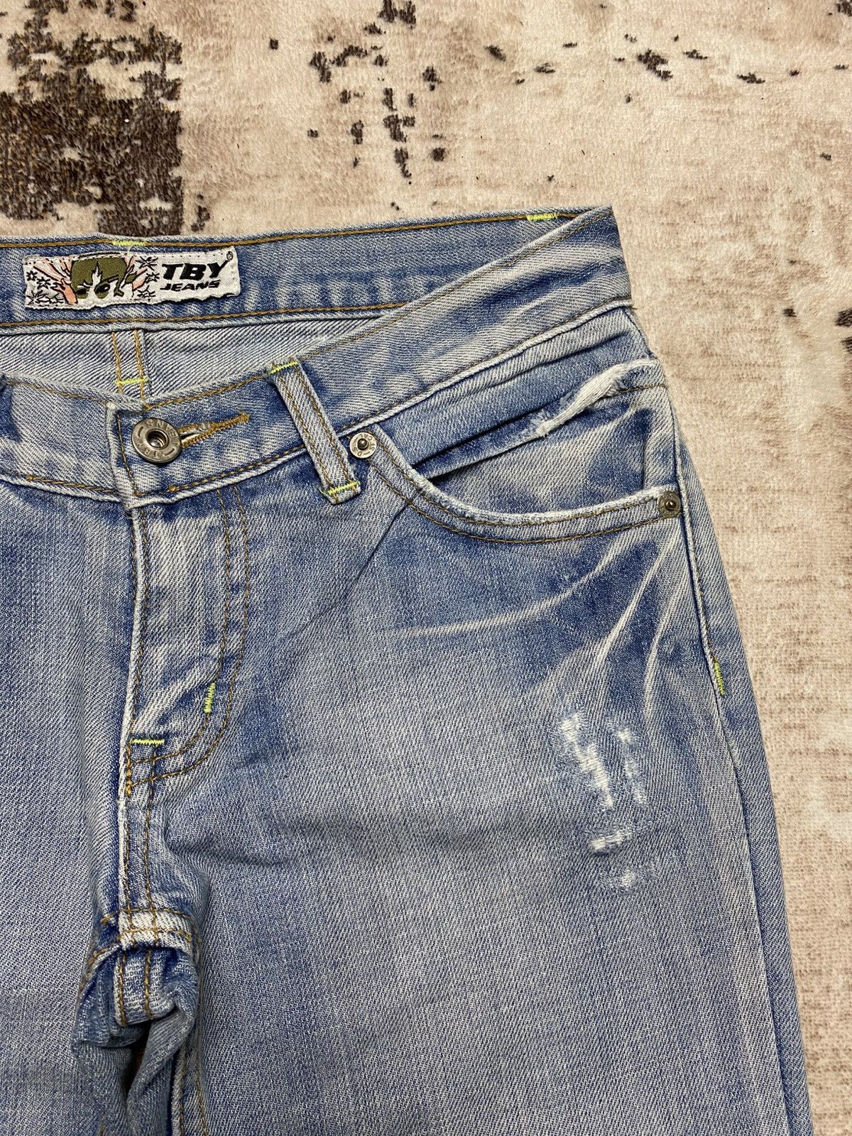 Hysteric Glamour Rare💥Distress Denim With Embroidery pocket Size US 31 - 11 Thumbnail