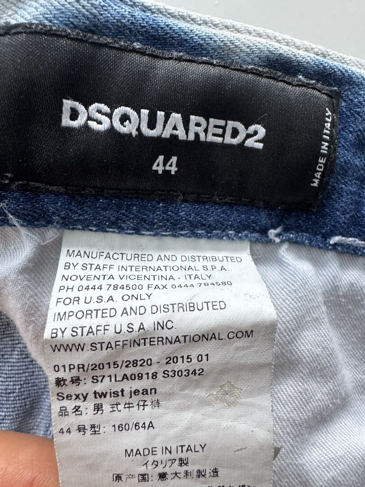 Dsquared2 DSQUARED2 Sexy Twist Paint Splatter Denim Shorts IT44 Size US 28 / EU 44 - 4 Thumbnail