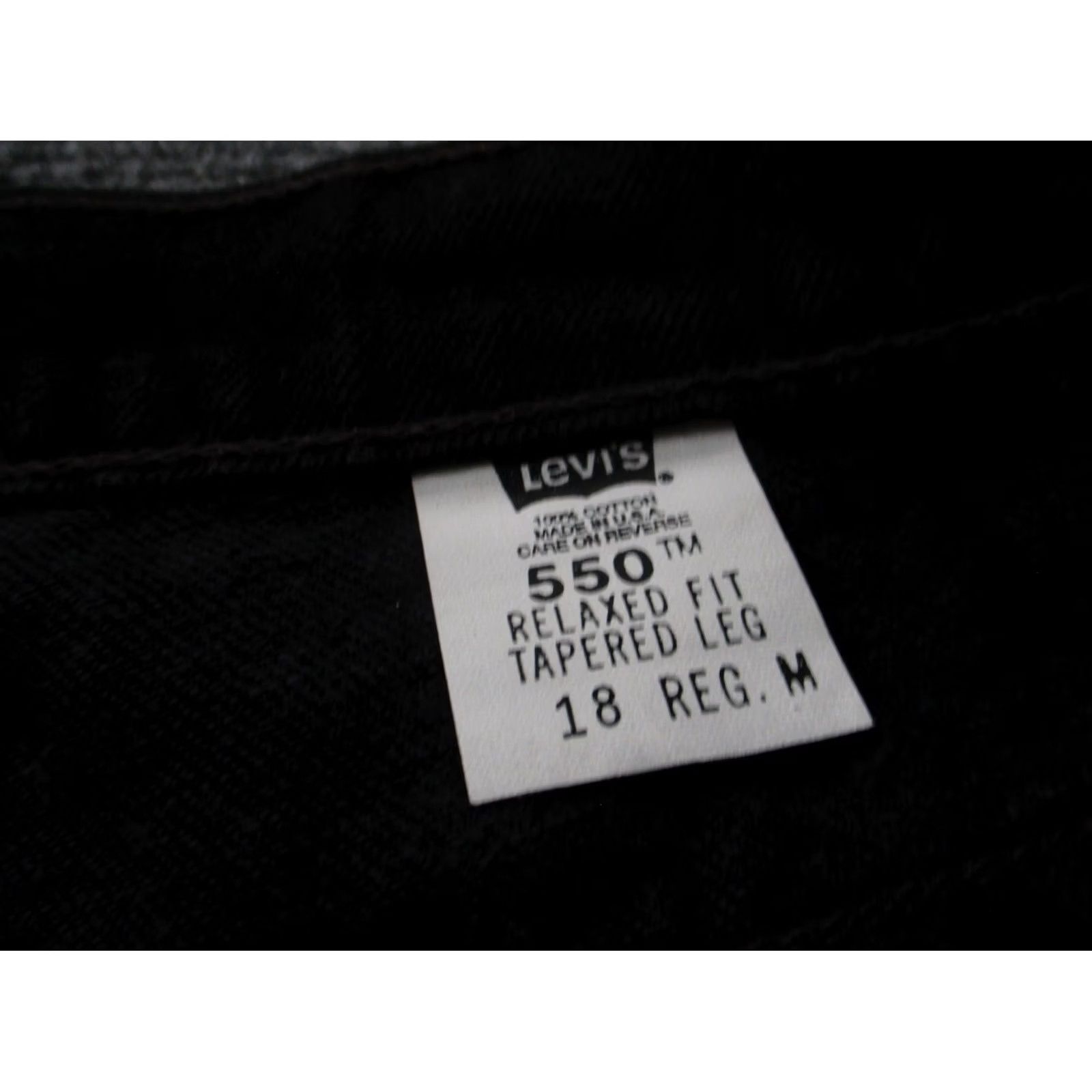 Levi's Levi's 550 Jeans Womens 18 Plus Denim Straight Relaxed Black 31in Inseam Size Type Plus Womens Jeans Size 25" / US 0 / IT 36 - 7 Thumbnail