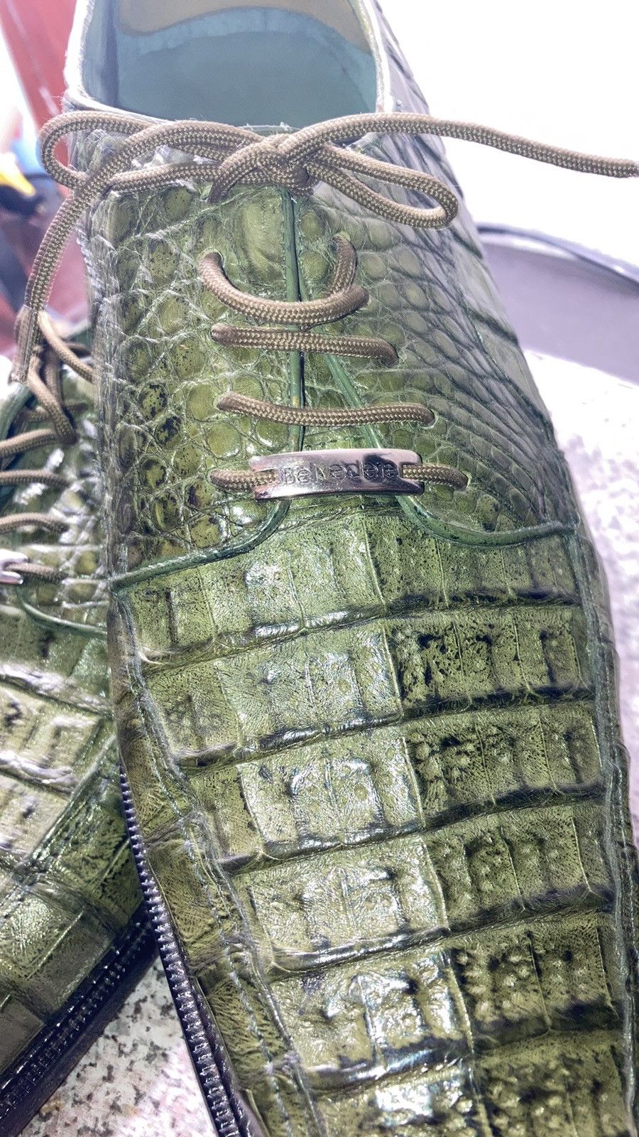 Belvedere crocodile hornback shoes Size US 11 / EU 44 - 6 Thumbnail