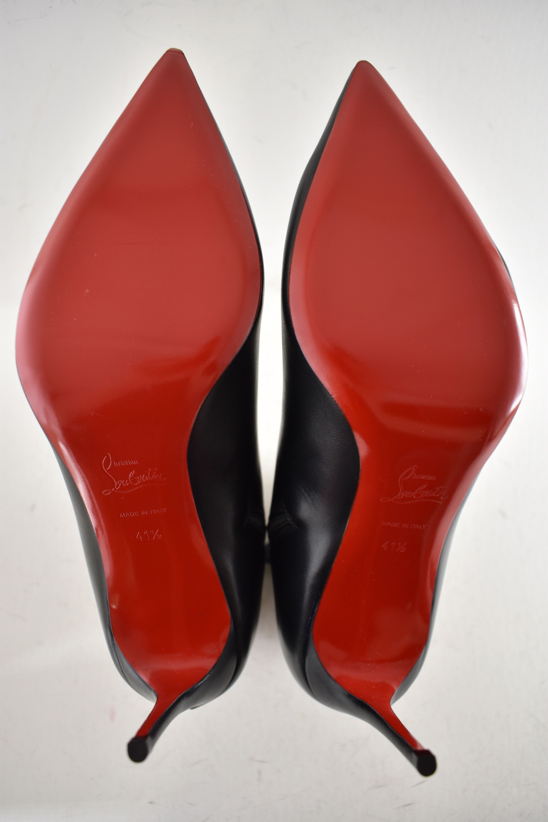 Christian Louboutin So Kate Booty 85 Black Calf Leather Ankle Heel Bootie 41.5 Size US 11.5 / IT 41.5 - 13 Thumbnail