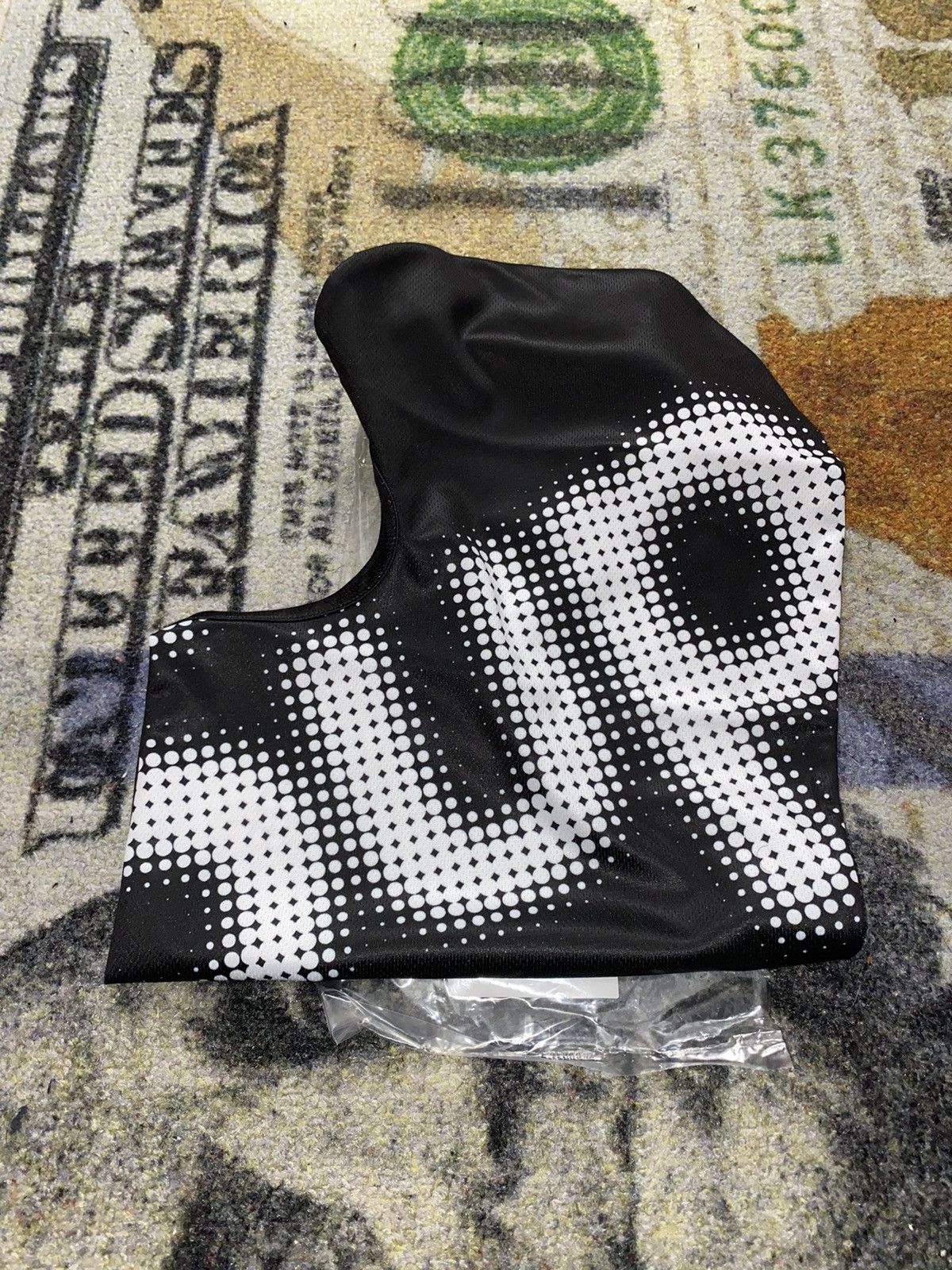 image of Supreme Halftone Lightweight Balaclava in Black, Men's
