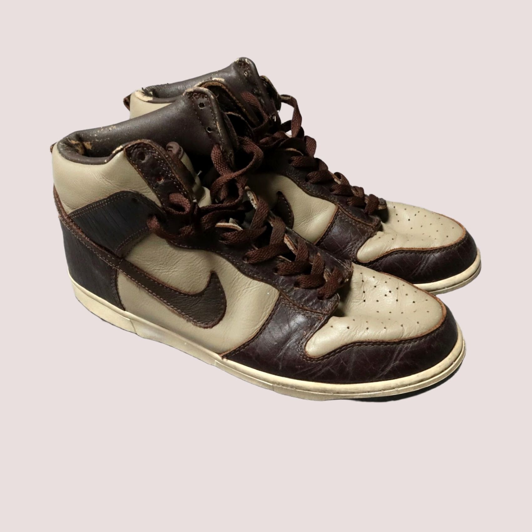 Nike Nike Dunk High Premium Brown 10.5 Mens Shoes Vintage 306968-221 Size US 11 / EU 44 - 1 Thumbnail