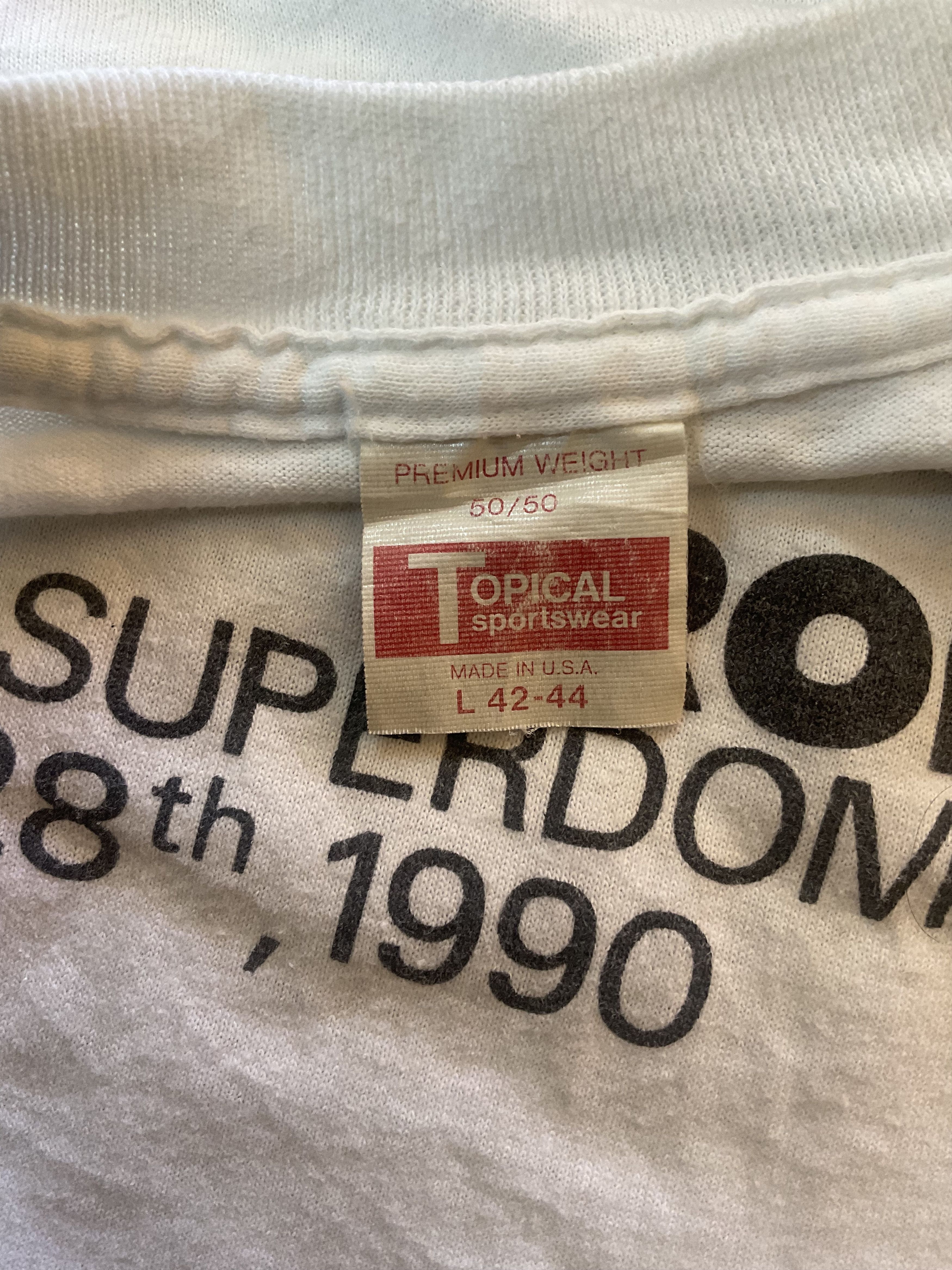 NFL Vintage 1990 Super Bowl XXIV 49ers vs Broncos T-Shirt NFL Size US L / EU 52-54 / 3 - 5 Thumbnail