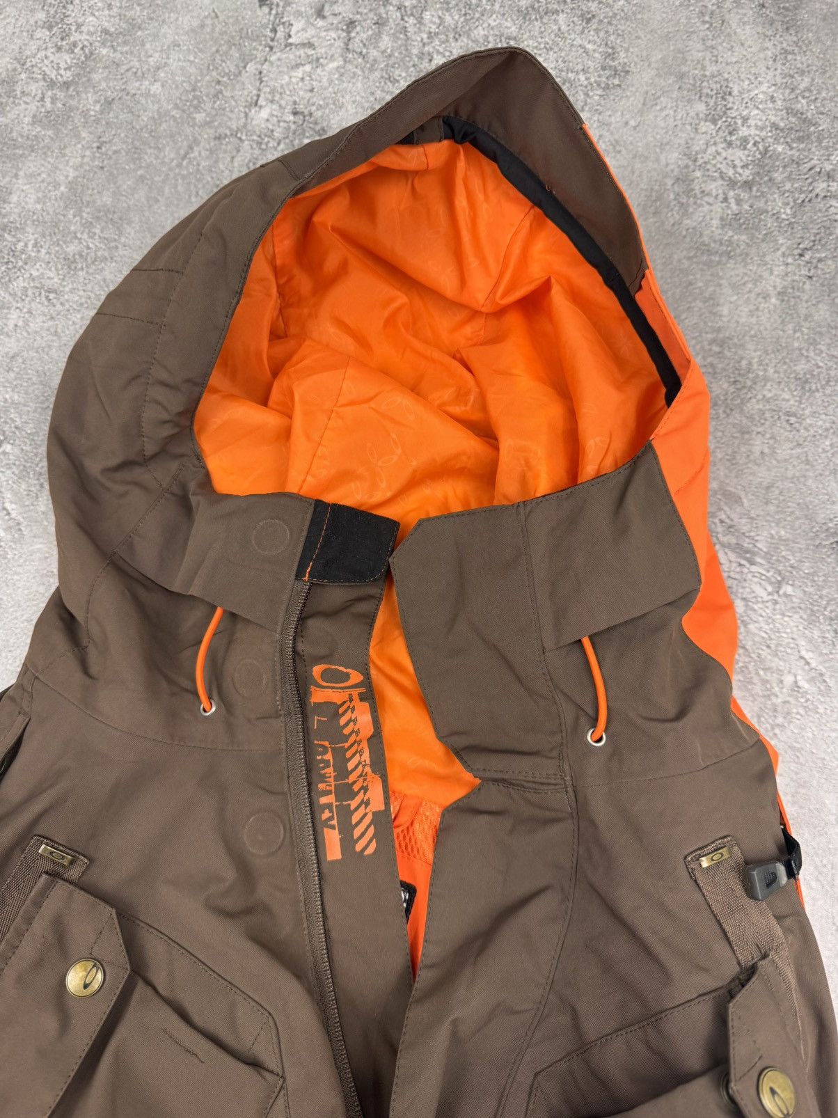 Oakley Oakley Men Thinsulate Loose Fit Ski Jacket Orange Brown XXL Size US XXL / EU 58 / 5 - 3 Thumbnail