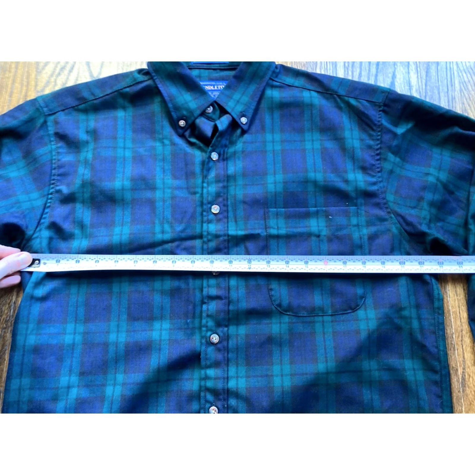 Pendleton VINTAGE Pendleton Shirt Mens Medium Blackwatch Tartan Worsted Wool Button Up Sir Size US M / EU 48-50 / 2 - 3 Thumbnail
