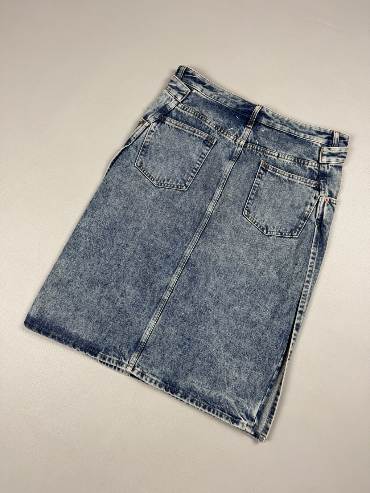 Maison Margiela BNWT! Maison Margiela Ladies Denim Pencil Wrap Midi Skirt Size 28" / US 6 / IT 42 - 23 Thumbnail