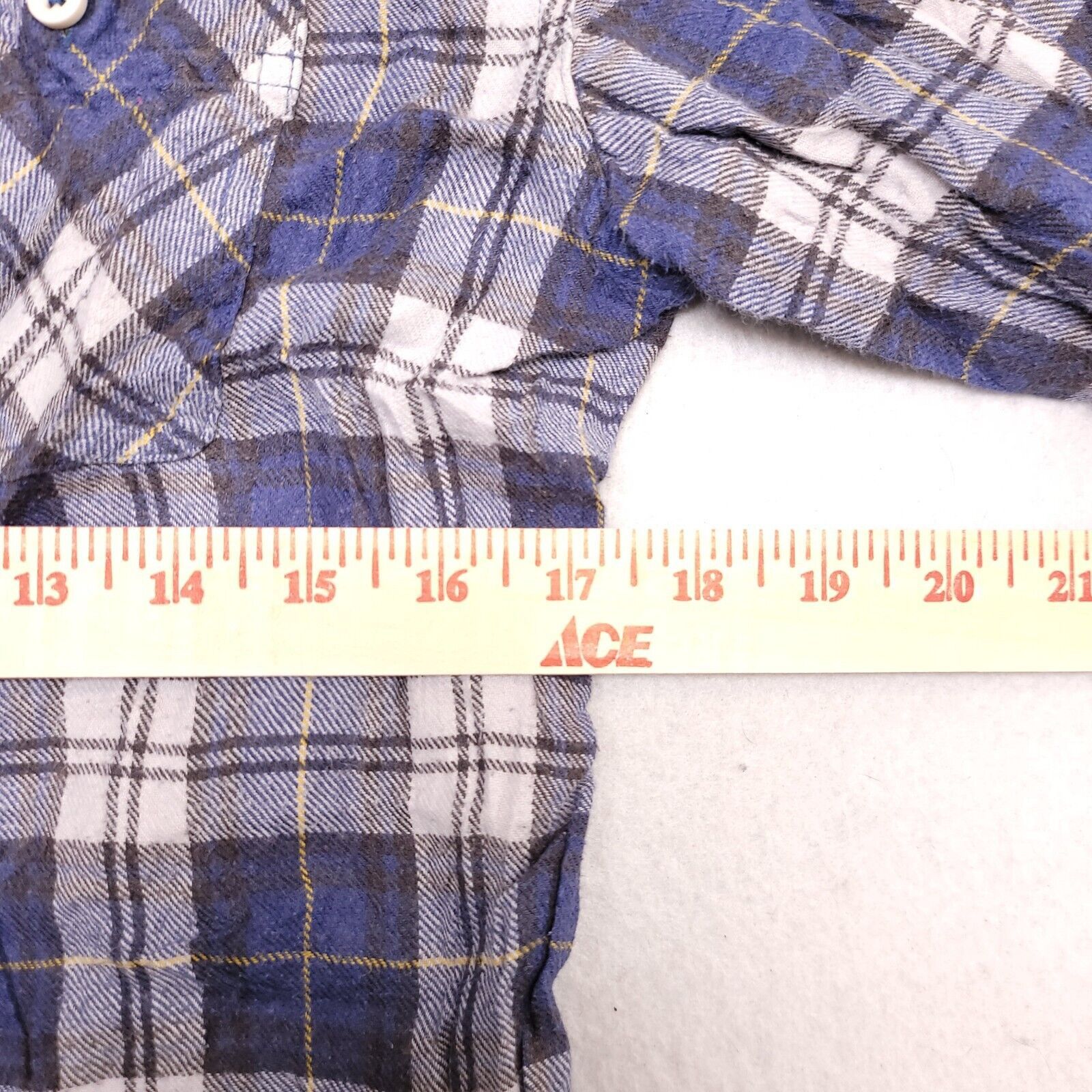 Cherokee Cherokee Tartan Flannel Button Shirt Mens Size XL Blue White Size US XL / EU 56 / 4 - 9 Thumbnail