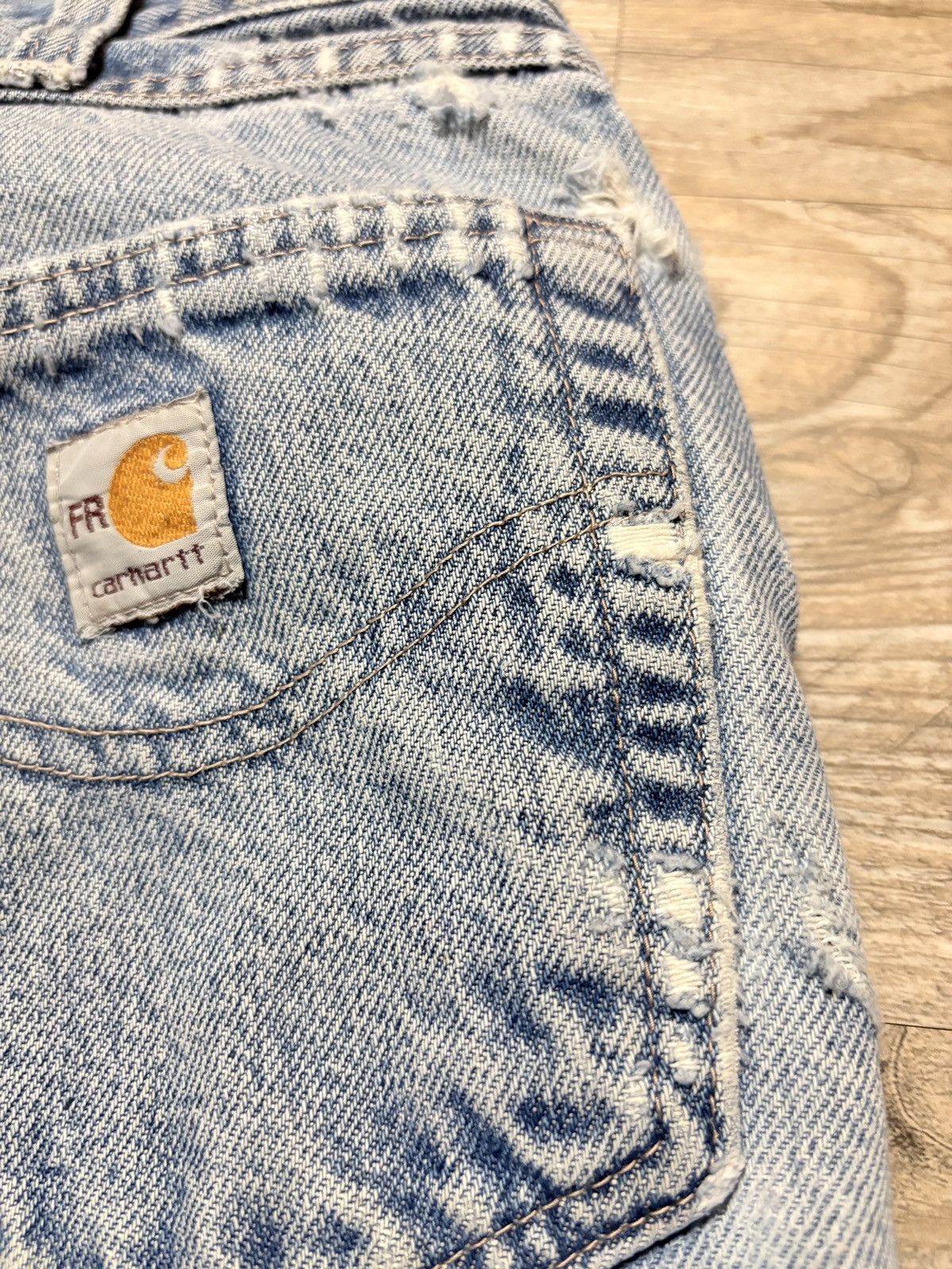 Carhartt Vintage thrashed Carhartt Jeans Size US 34 / EU 50 - 8 Thumbnail