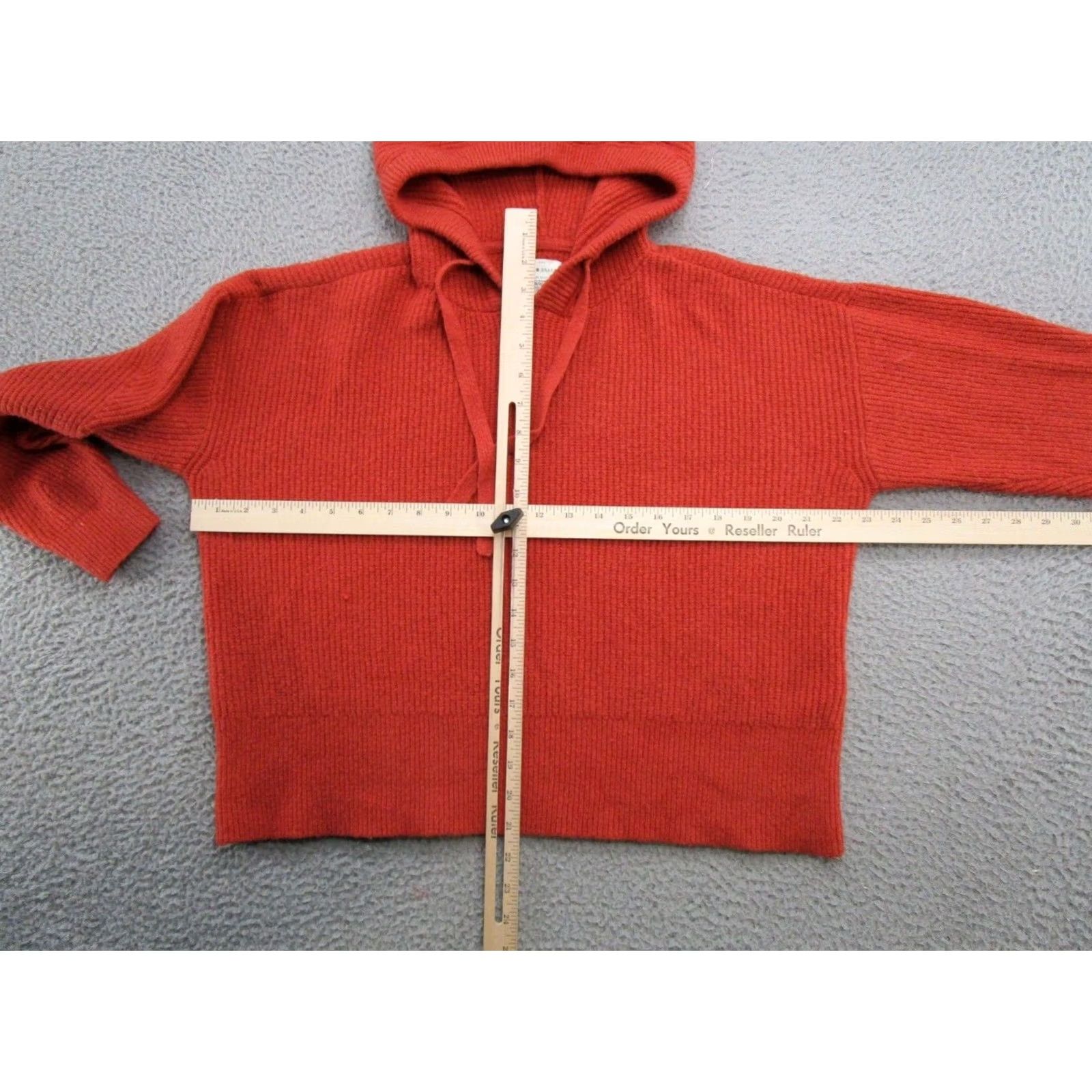 Lucky Brand Lucky Brand Women's Hooded Knit Sweater Pullover Size M Red Size M / US 6-8 / IT 42-44 - 4 Thumbnail