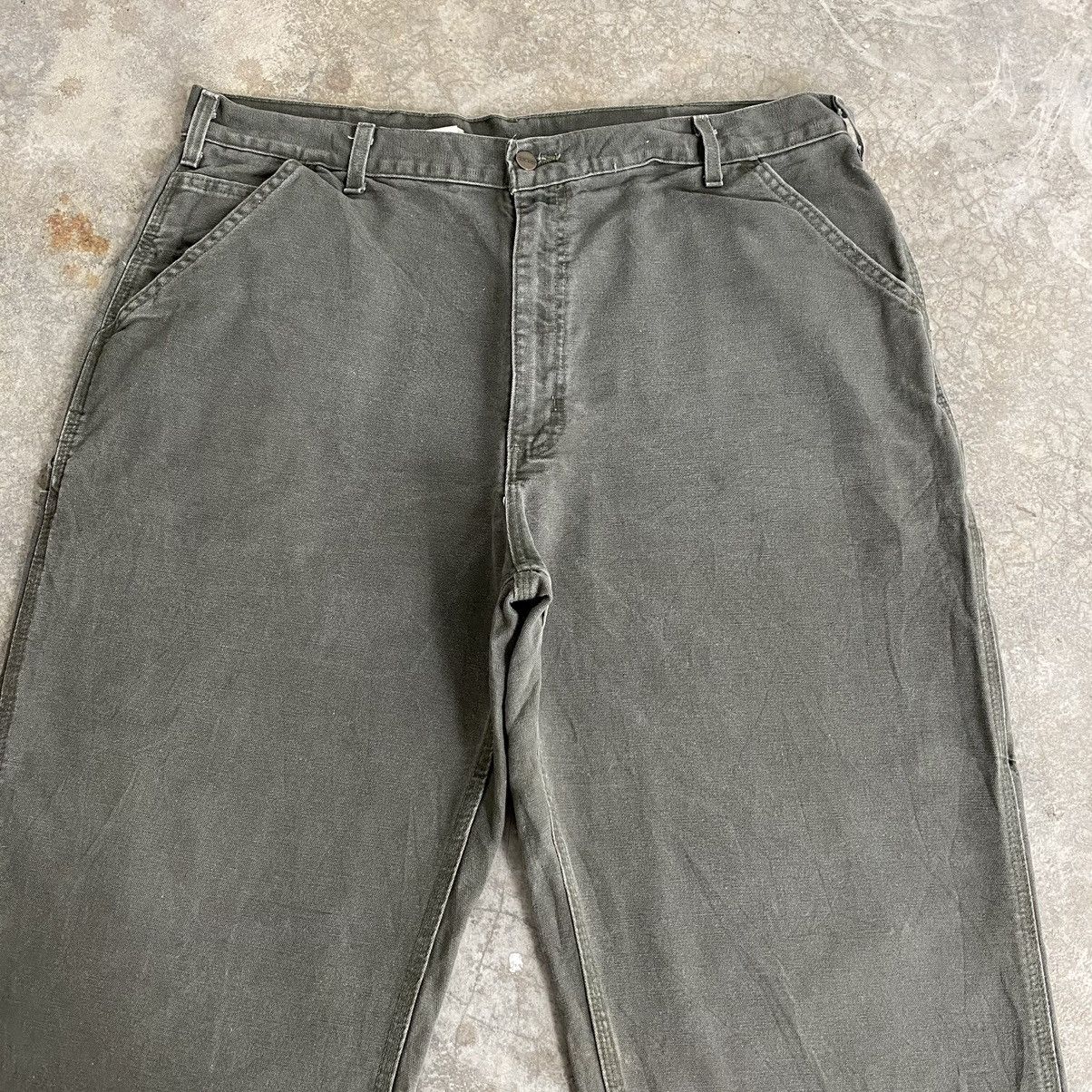 Carhartt Vintage Carhartt Moss Green Carpenter Work Pants Size US 39 - 2 Thumbnail