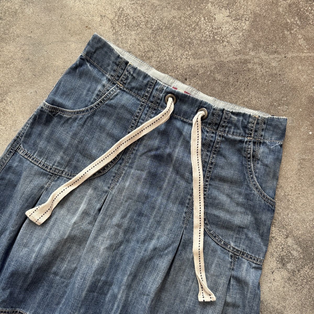 Hysteric Glamour Japan Style Y2K Indie Sleaze Grunge Denim Mini Skirt Size 26" / US 2 / IT 38 - 3 Thumbnail