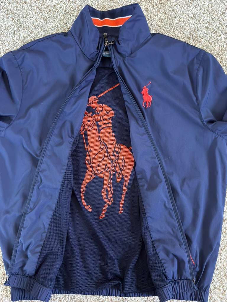 Polo Ralph Lauren Vintage Polo Ralph Lauren Windbreaker - Navy Blue - Medium Size US M / EU 48-50 / 2 - 5 Thumbnail