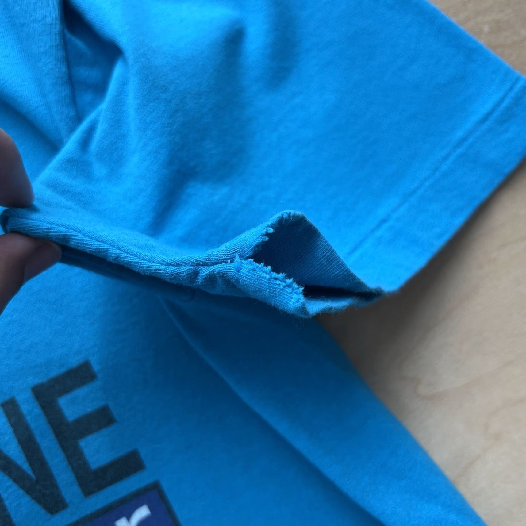 Alife Vintage Real Life Fast Lane Shirt XL Blue 90s Sportswear Quote Running Promo Mens T-Shirt Size US XL / EU 56 / 4 - 5 Thumbnail