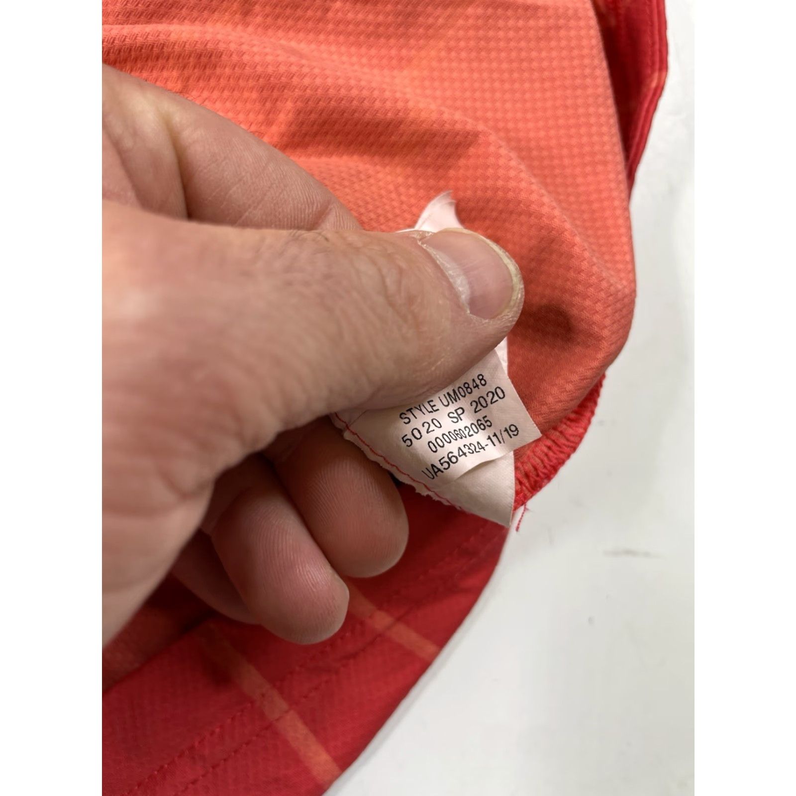 Under Armour Under Armour Polo Mens S Small Red Golf Performance Breathable Lightweight Stretch Geometric Pattern Short Sleeve Collared Polo Size US S / EU 44-46 / 1 - 8 Thumbnail