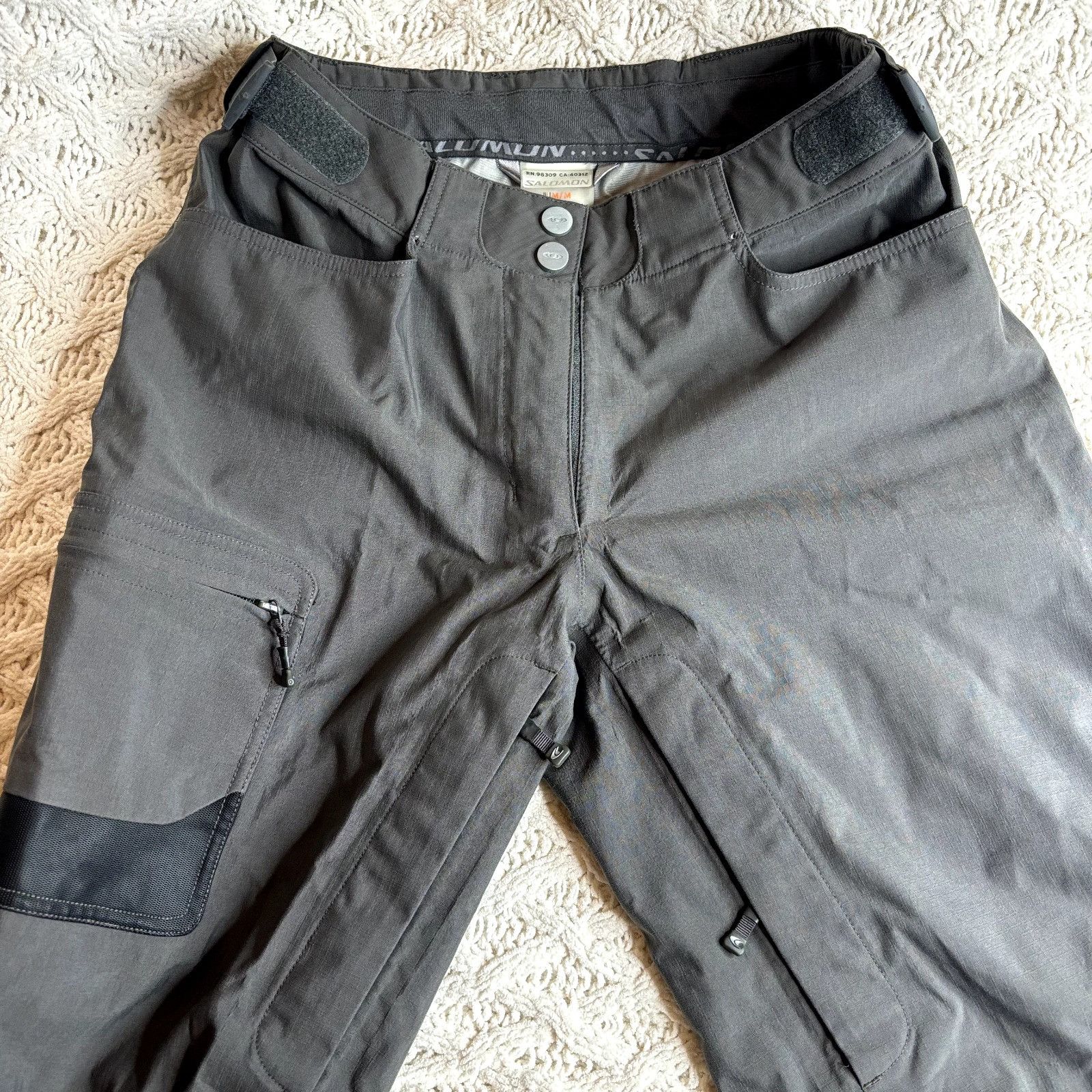 Salomon Salomon Size M Women's Gray Nylon Insulated Ski Snow Trouser Size 34" / US 12 / IT 48 - 1 Thumbnail