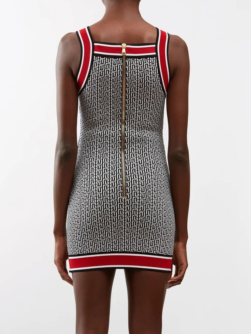 Balmain o1y0525 Mini Dress in Multicolor Size M / US 6-8 / IT 42-44 - 4 Thumbnail