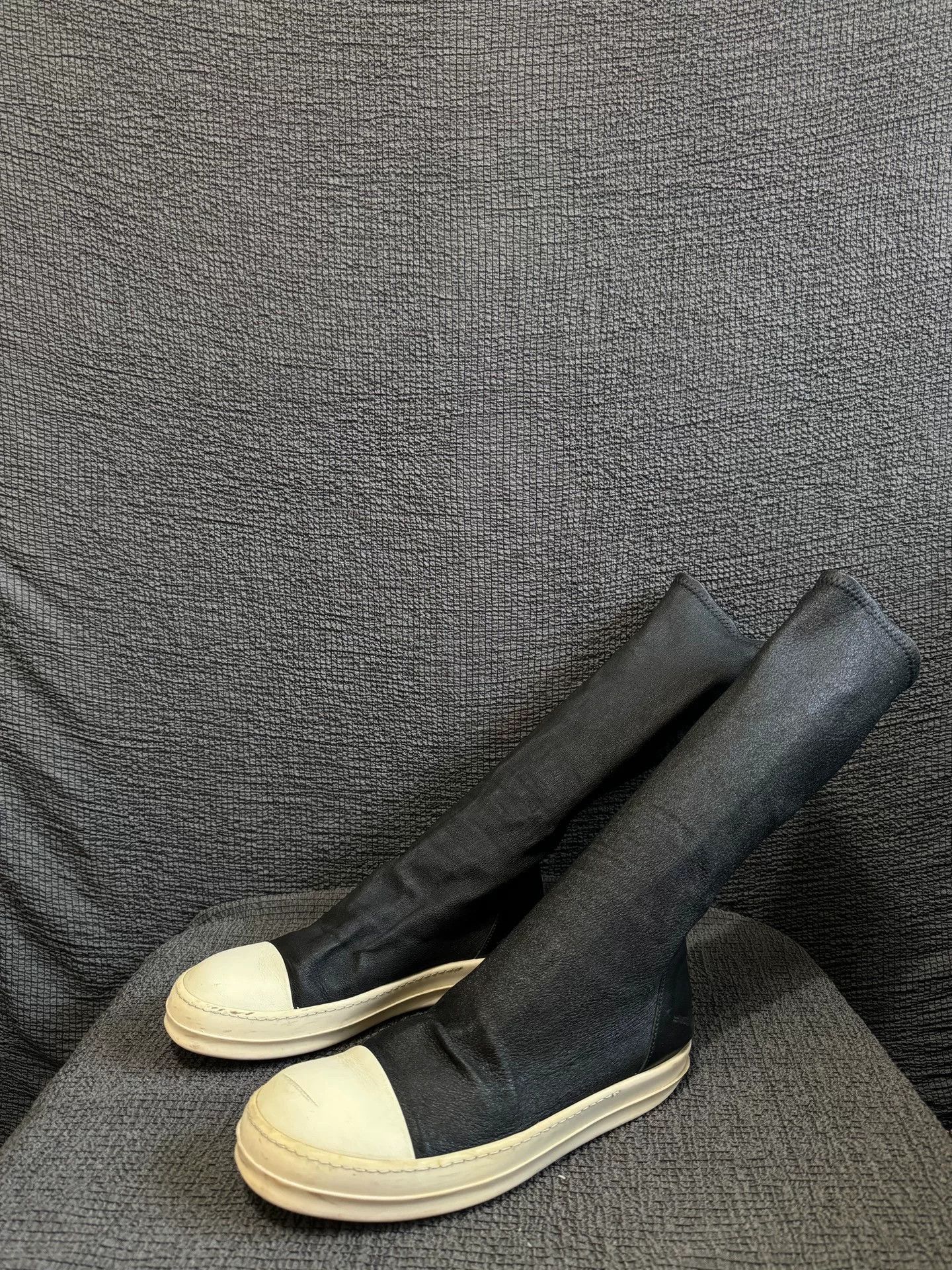 Rick Owens Rick Owens 16FW Black Leather Boots Size US 7.5 / EU 40-41 - 1 Thumbnail