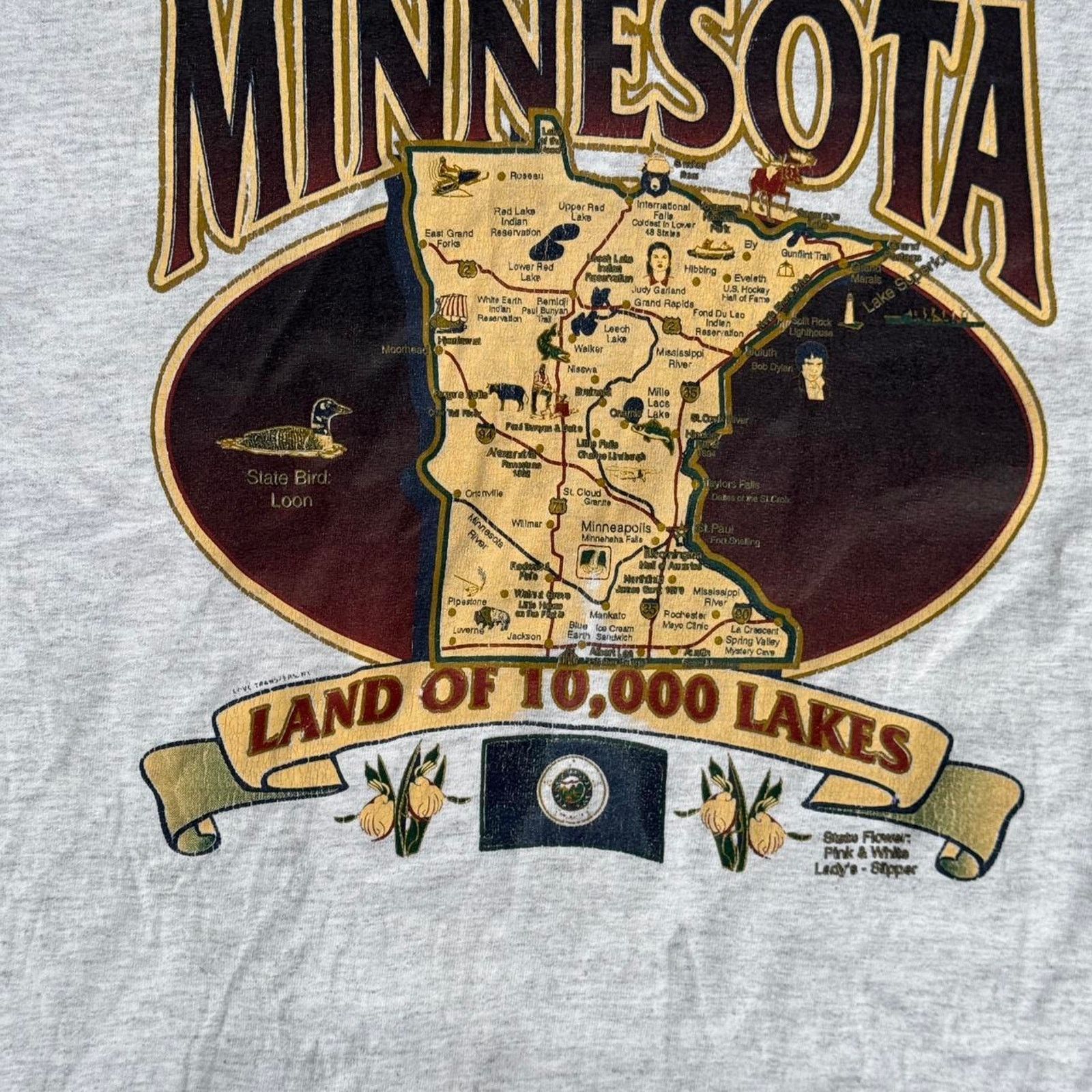 Gildan 1990s minnesota land of 10000 Size US L / EU 52-54 / 3 - 2 Thumbnail