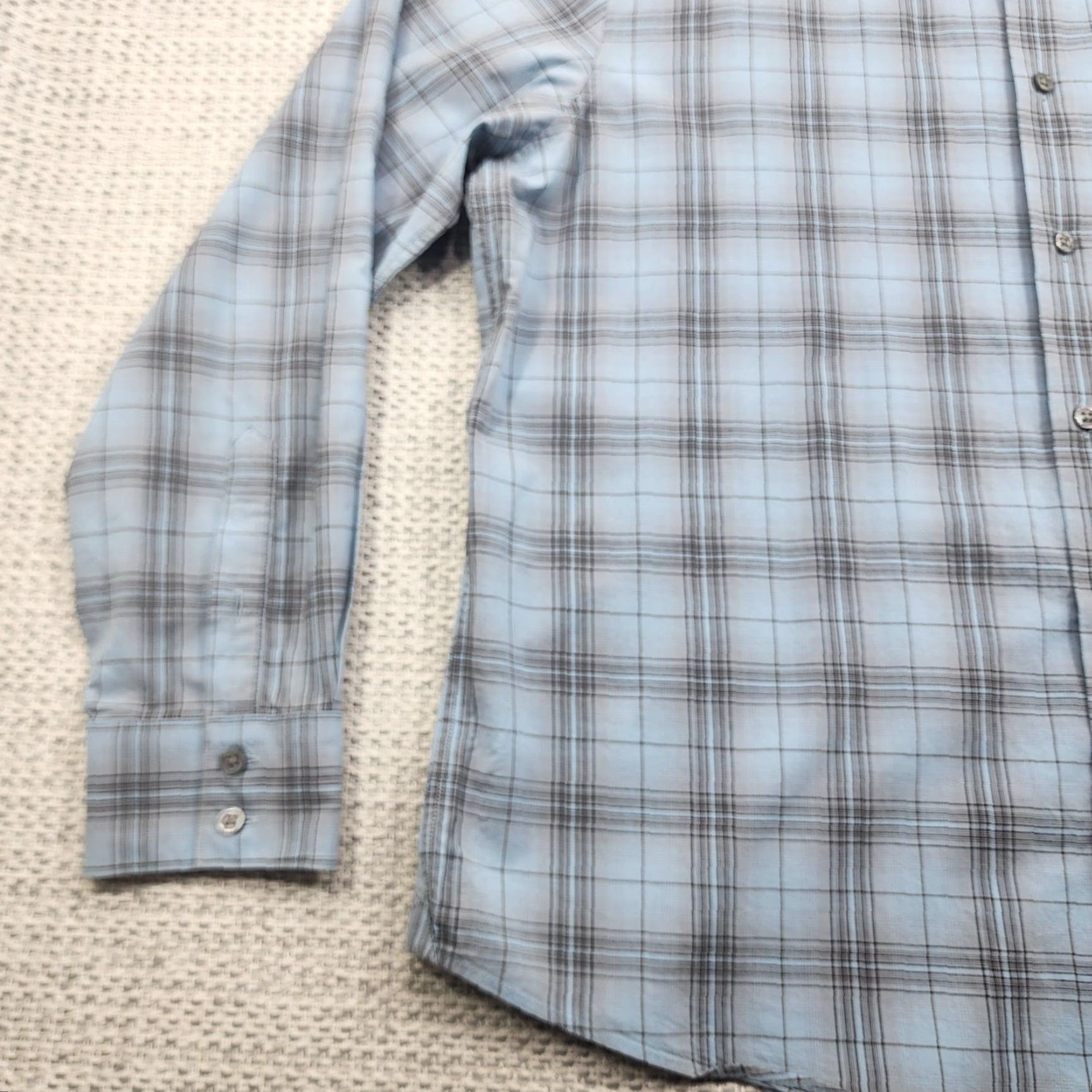 John Varvatos John Varvatos U.S.A. Shirt Mens 2XL Blue Plaid Long Sleeve Button Down Cotton Size US XXL / EU 58 / 5 - 3 Thumbnail