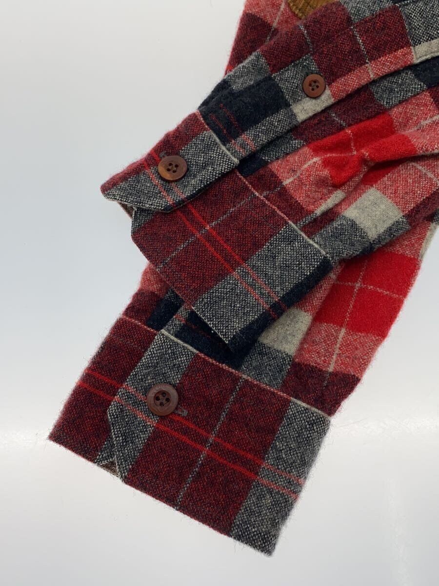 Comme des Garcons Elbow Patch Wool Plaid Flannel Shirt Size US S / EU 44-46 / 1 - 4 Thumbnail