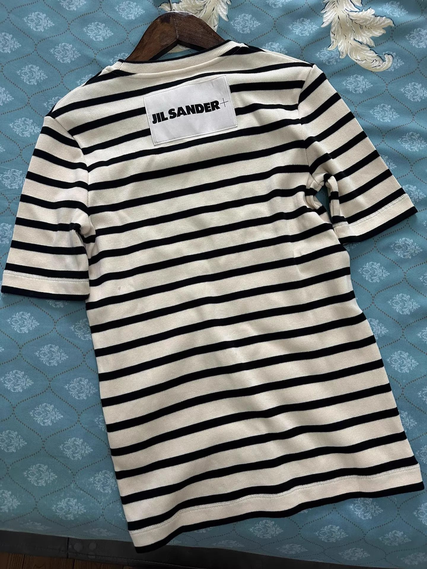 Jil Sander Jil Sander Striped Short-Sleeve Stretchy Fitted Women's Size XS / US 0-2 / IT 36-38 - 4 Thumbnail