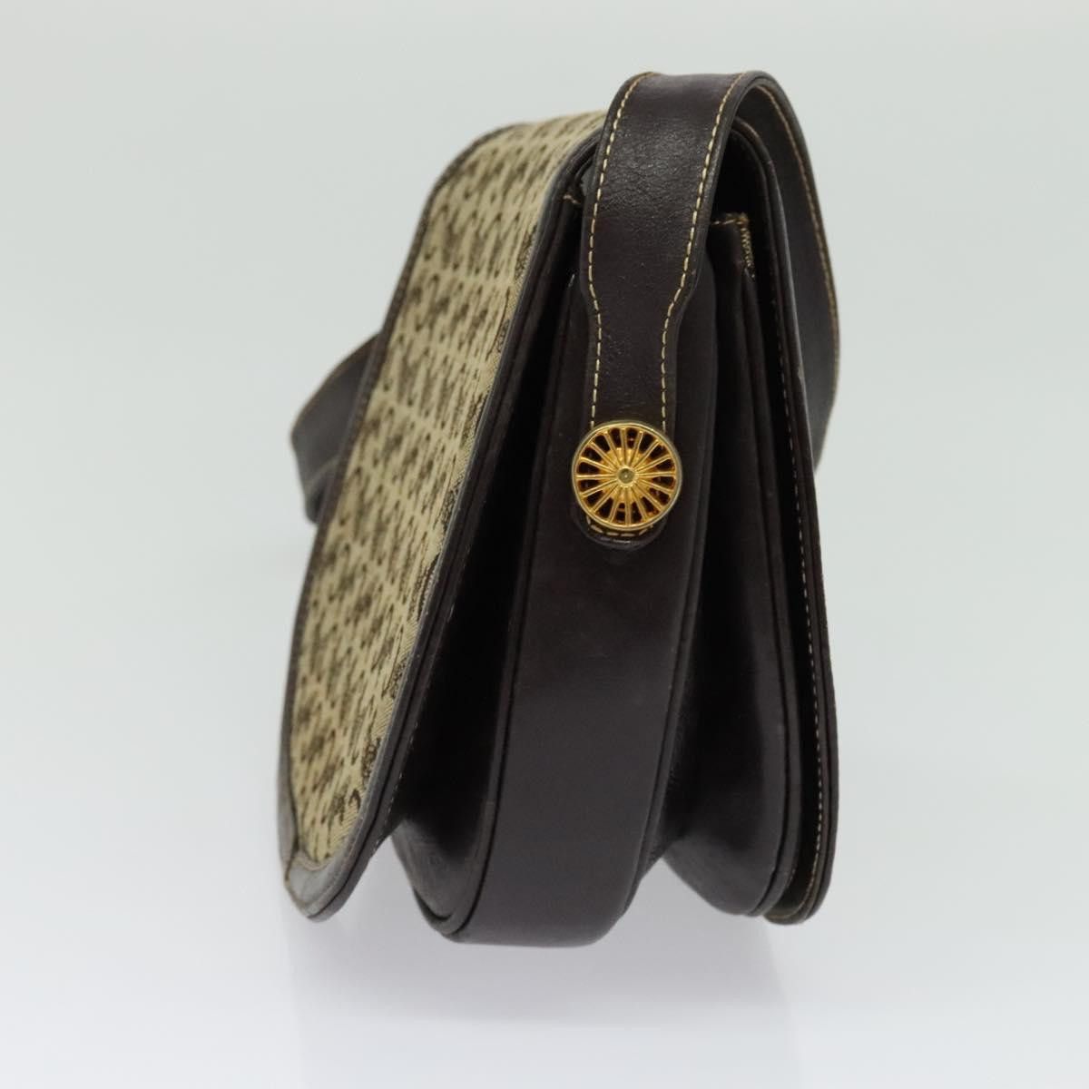 Celine CELINE C Sulky Shoulder Bag Canvas Beige Gold Size ONE SIZE - 4 Thumbnail
