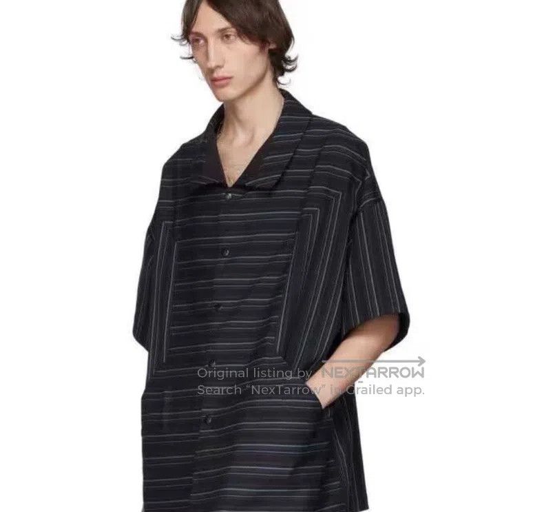 Kiko Kostadinov Kiko Kostadinov 19FW Midnight Striped Shirt, Wool Striped Size US M / EU 48-50 / 2 - 8 Thumbnail