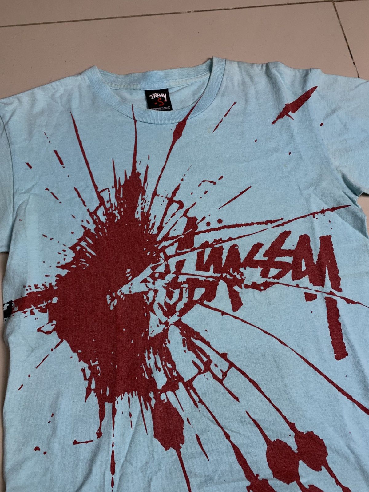 Stussy Stussy Stock Shattered Tee "Blue" Size US S / EU 44-46 / 1 - 2 Thumbnail
