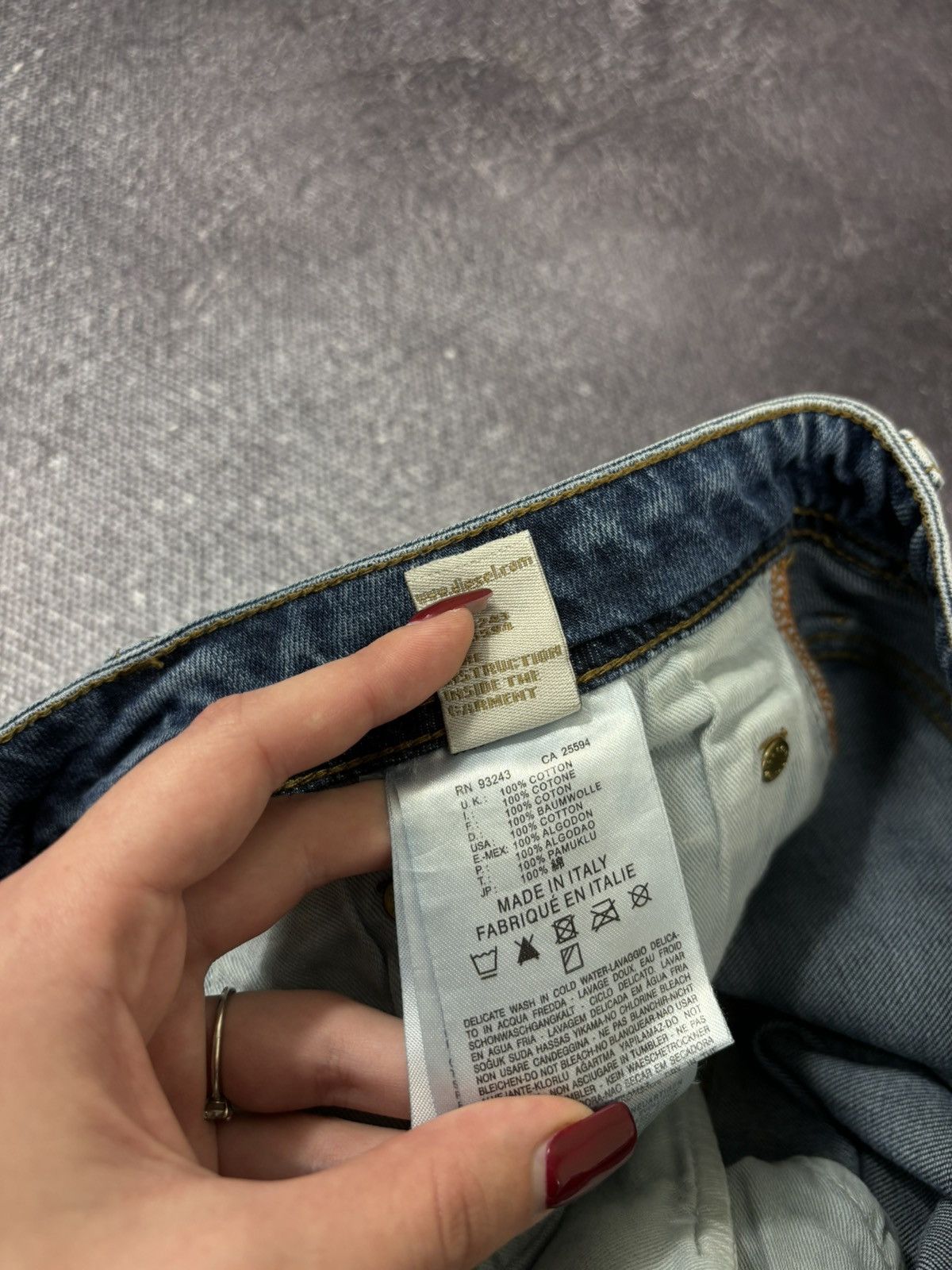 Diesel Vintage Diesel Y2K Ripped Denim Avant Garde Hype Jeans Size US 33 - 20 Thumbnail