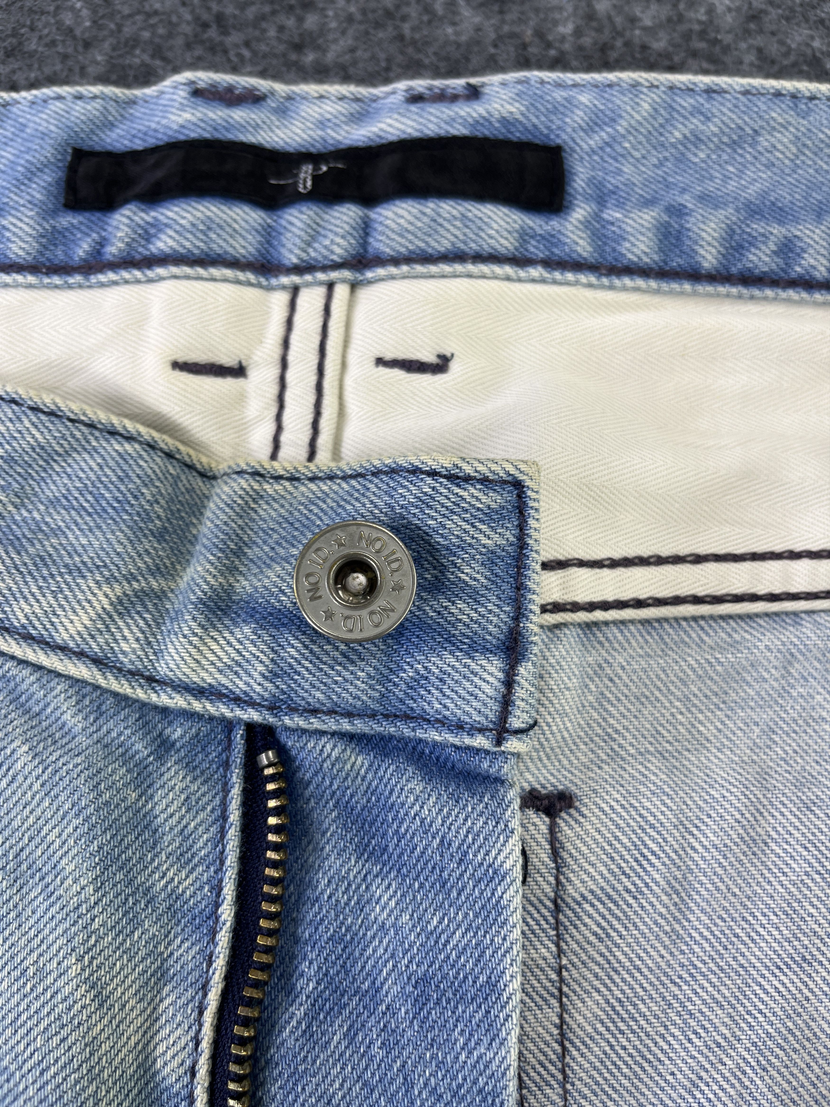 Japanese Brand NO ID Distressed Jeans Red Line Denim - J835 Size 32" / US 10 / IT 46 - 8 Thumbnail