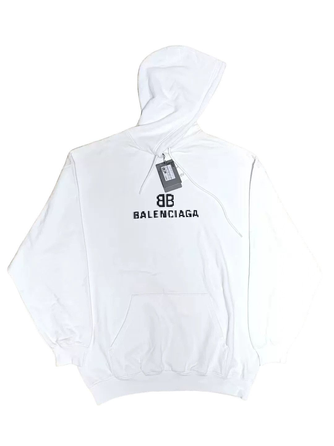 Balenciaga Balenciaga Pixelated BB Logo Hoodie XS Size US XS / EU 42 / 0 - 1 Thumbnail