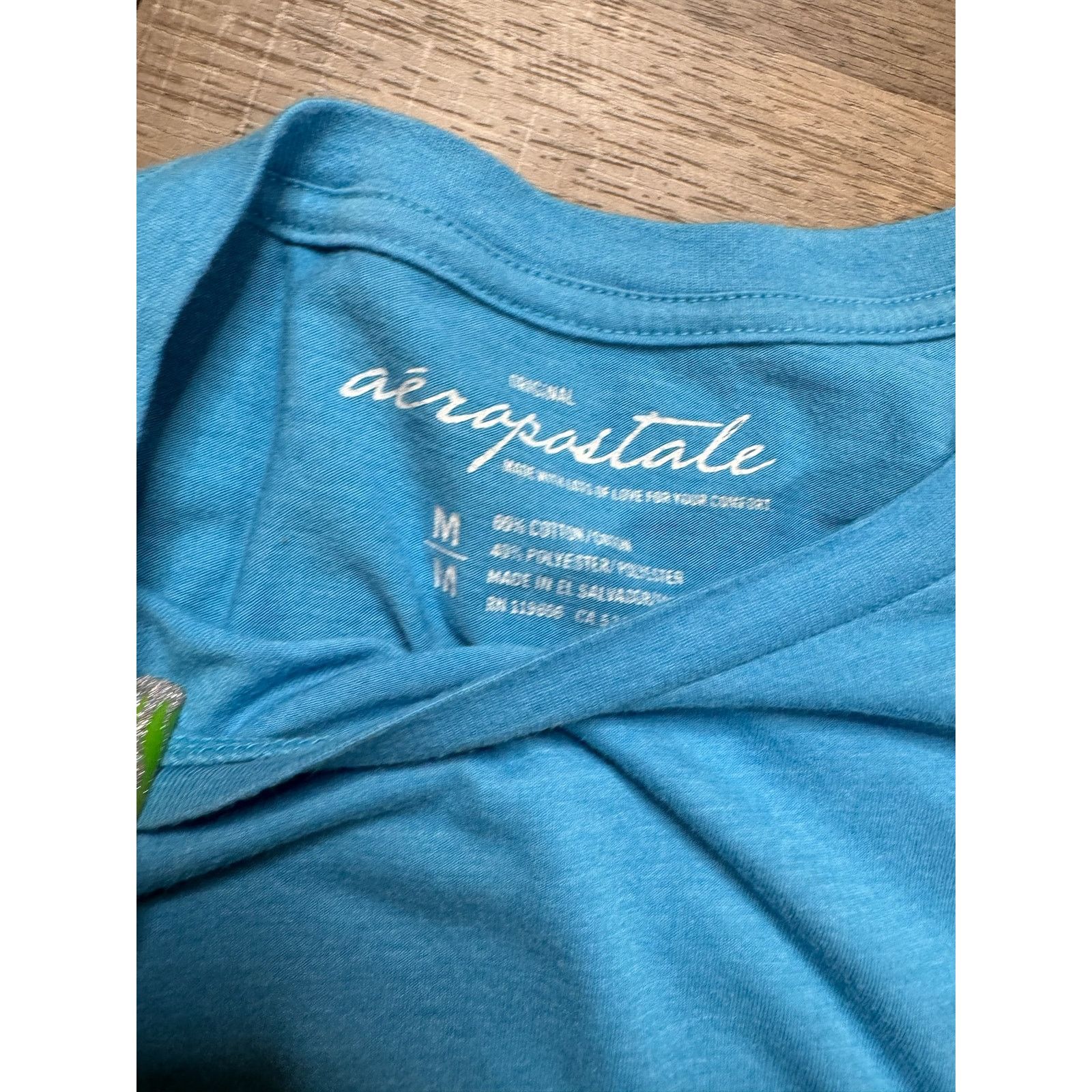 Aeropostale Aeropostale Womens Short-sleeved Blue T-Shirt Size Medium Size M / US 6-8 / IT 42-44 - 3 Thumbnail