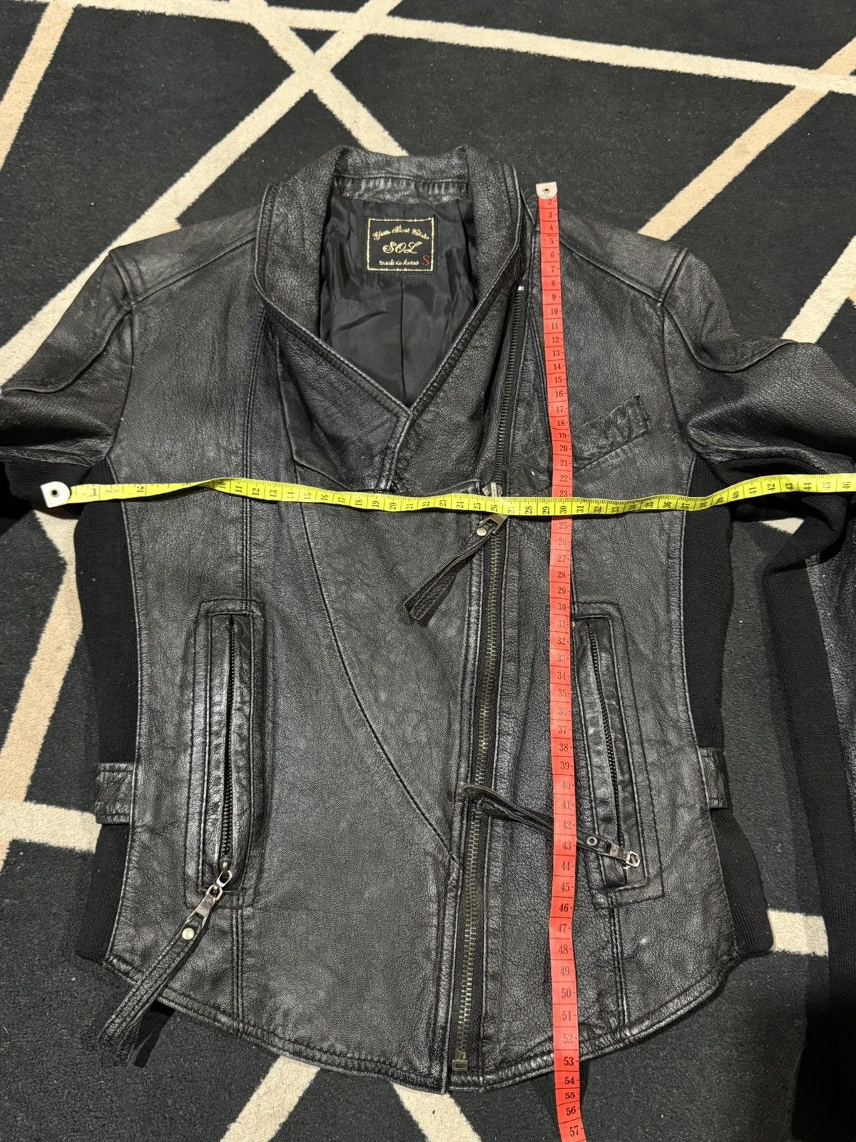 Yasuyuki Ishii Leather Jacket Japanese Brand Styled Asymmetrical Size US S / EU 44-46 / 1 - 6 Thumbnail