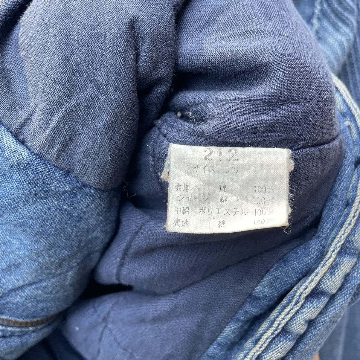 Indigo × J.FitzPatrick × Japanese Brand 💥Vintage Fittz Indigo Denim Bomber Jacket Size US M / EU 48-50 / 2 - 9 Thumbnail