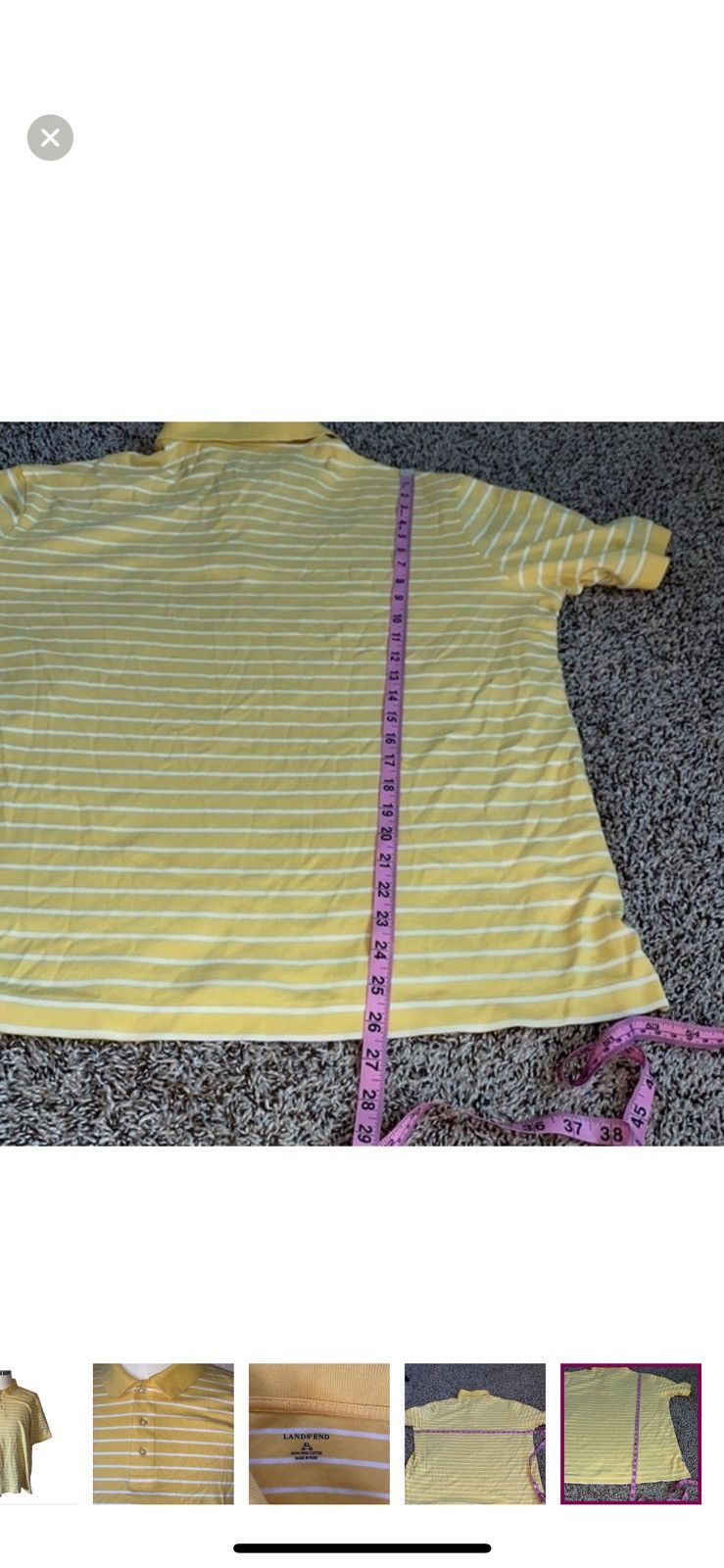 Lands' End Lands end XL striped polo shirt Size US XL / EU 56 / 4 - 4 Thumbnail