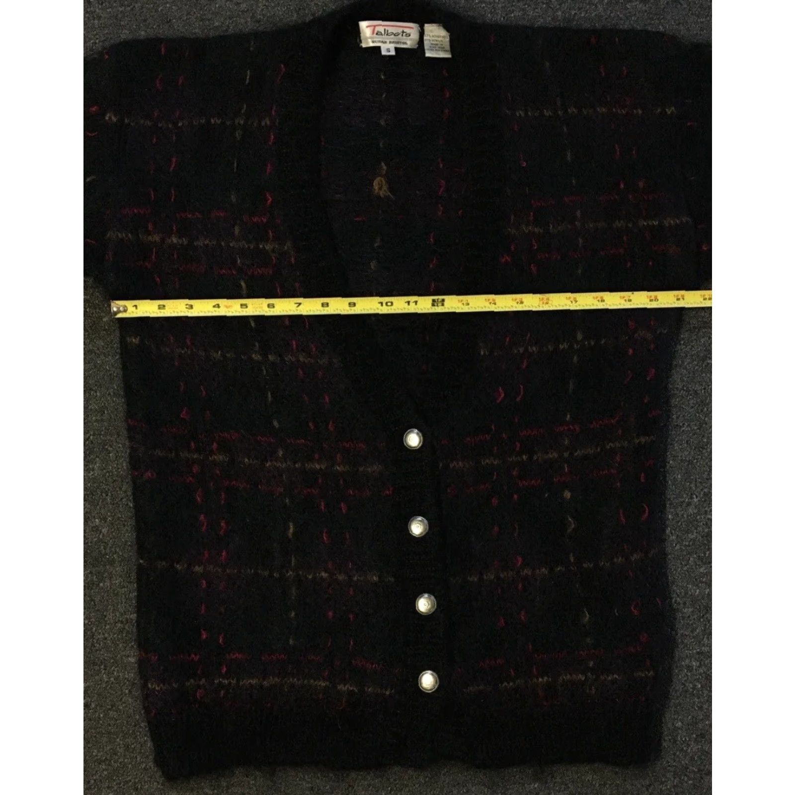 Vintage VINTAGE Susan Bristol Plaid Mohair Cardigan Sweater S Women Black 80s 90s Art Western Ski Heart Covered Keywords Apparel Size S / US 4 / IT 40 - 6 Thumbnail