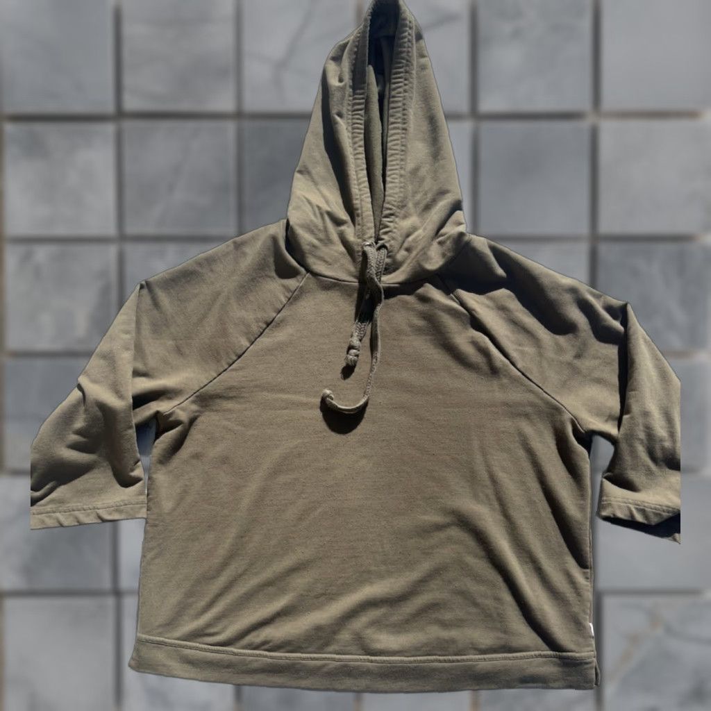 Vintage Pact Women's Sweatshirt Green Solid M Organic Cotton Yoga Hippie 3/4 Sleeve Size M / US 6-8 / IT 42-44 - 1 Thumbnail